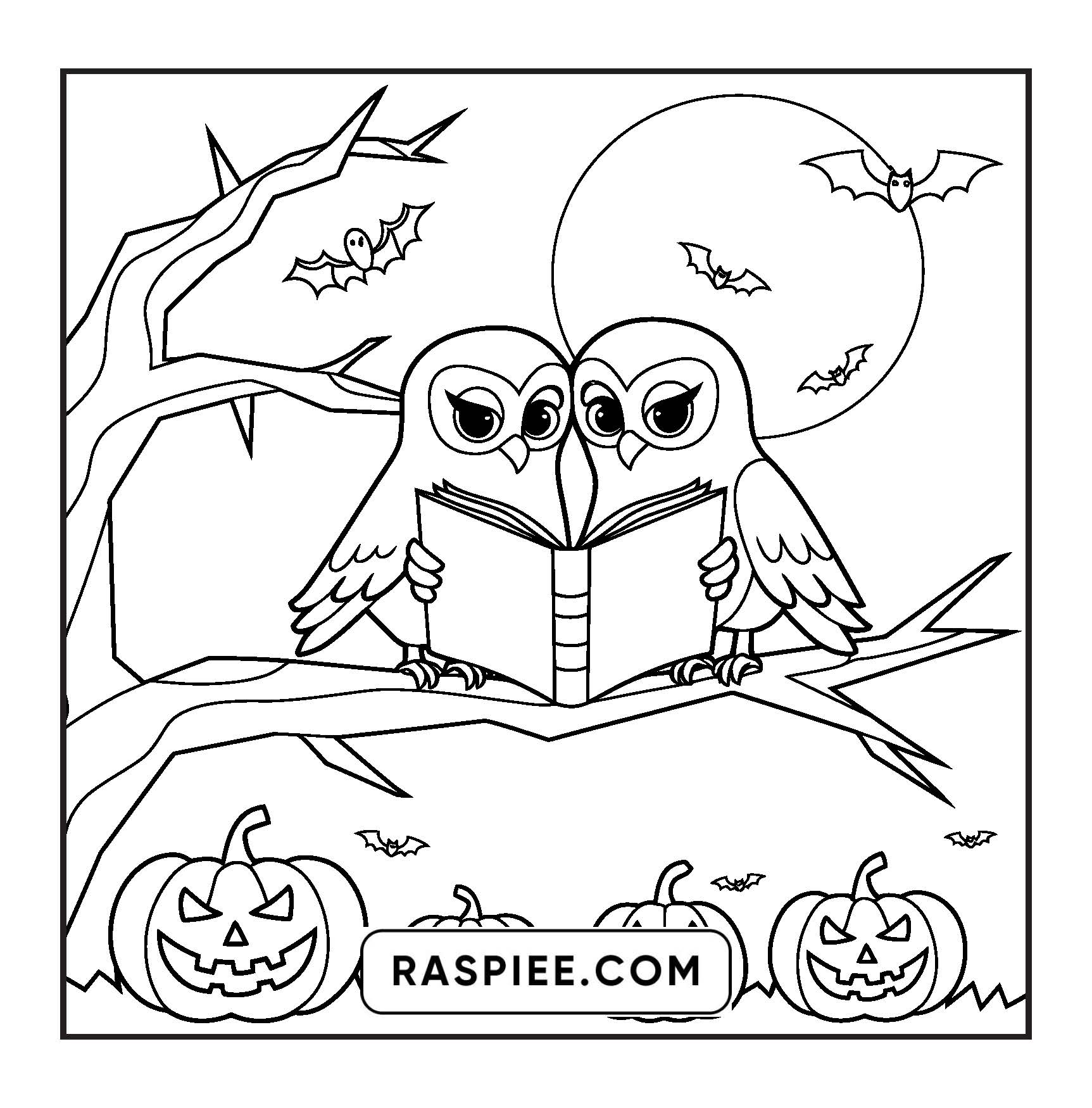 85 Bold and Easy Creepy Friends Halloween Coloring Pages