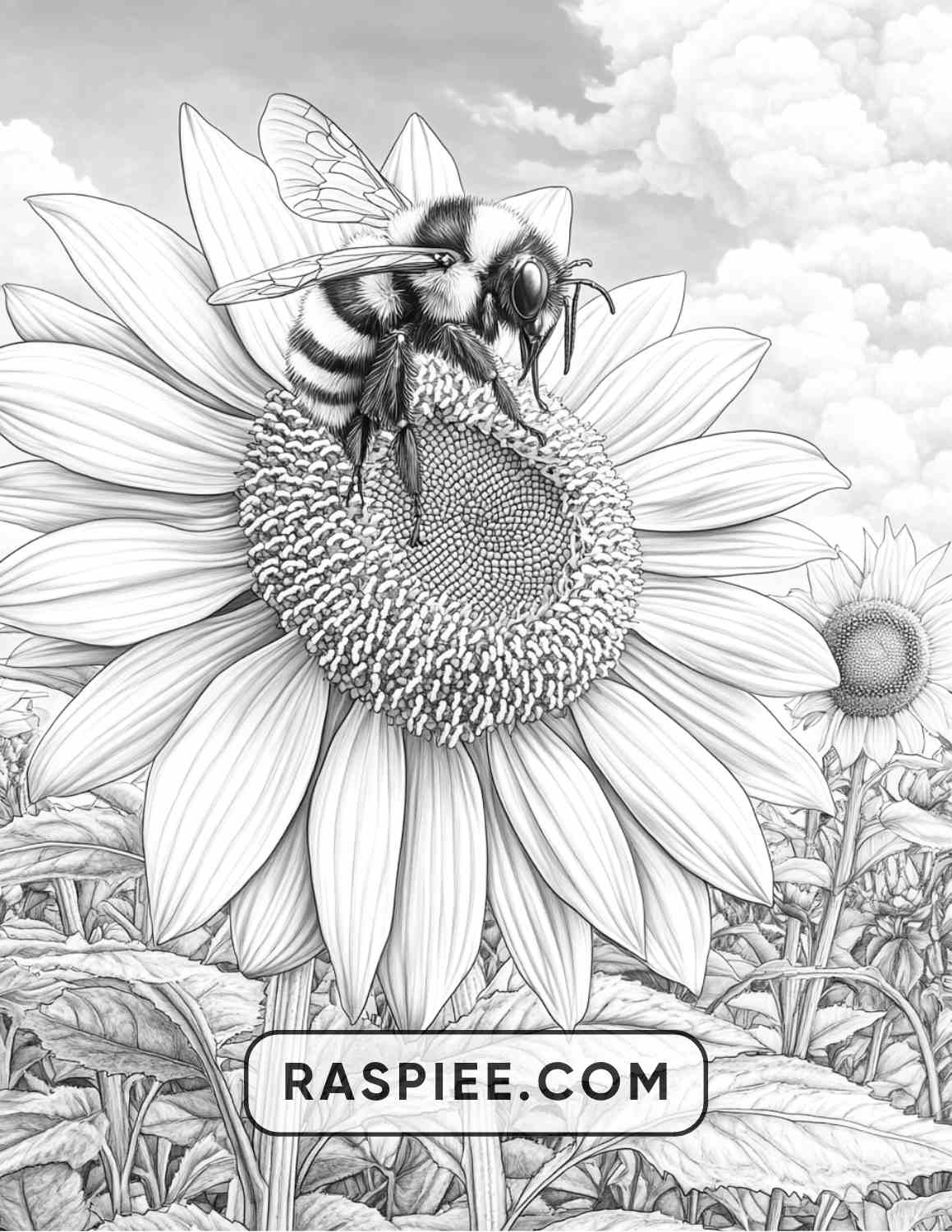 Insects and Flowers Adult Coloring Pages