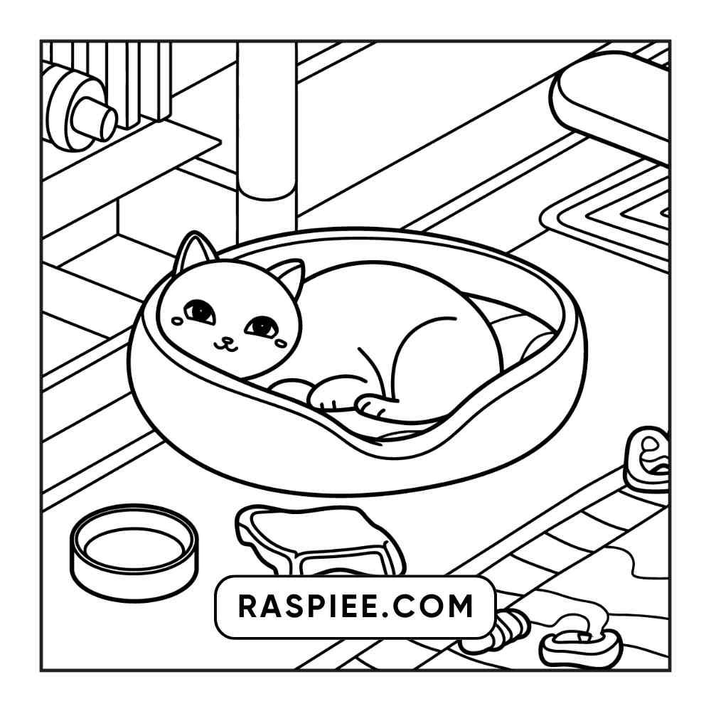 85 Bold and Easy Little Corner Coloring Pages Printable PDF Instant Download