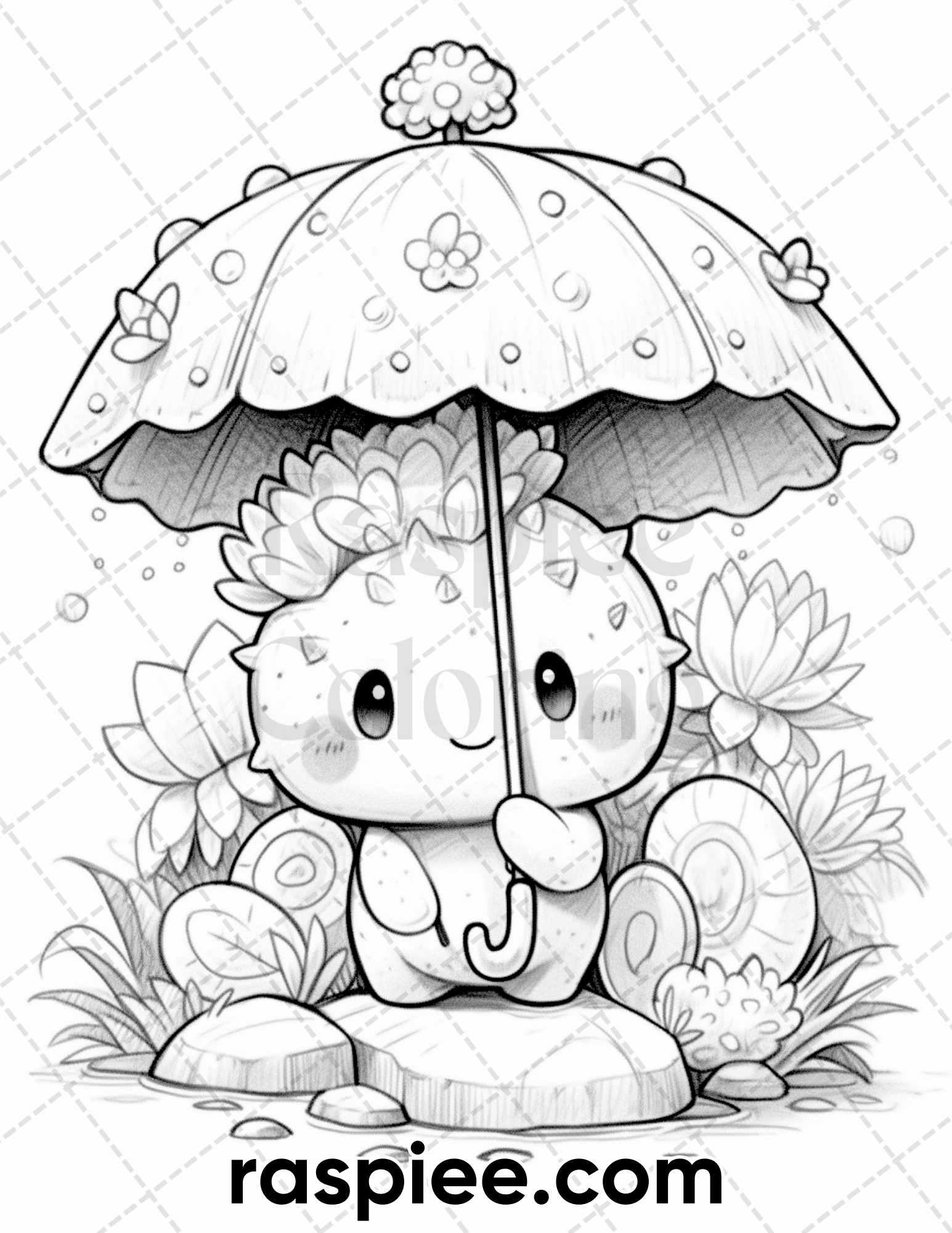 60 Cute Cactus Adventure Grayscale Coloring Pages for Adults, Printable PDF Instant Download