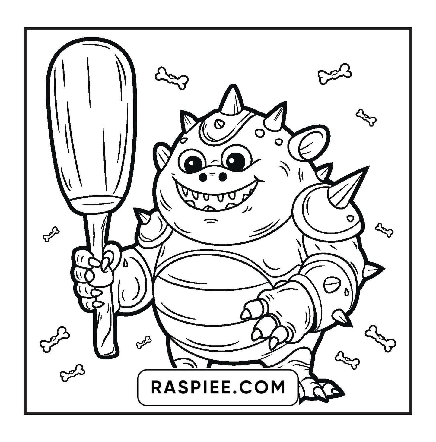 90 Bold and Easy Creepy Monster Coloring Pages