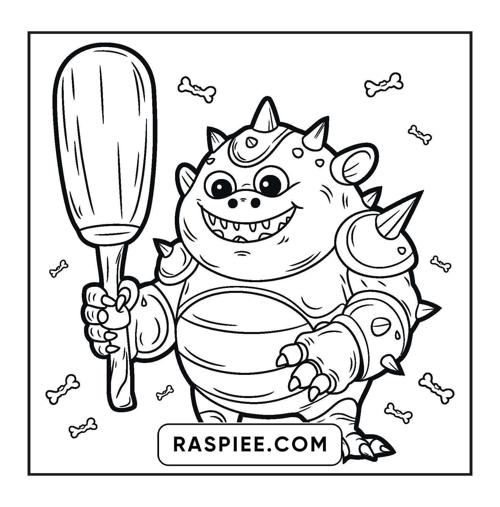 90 Bold and Easy Creepy Monster Coloring Pages