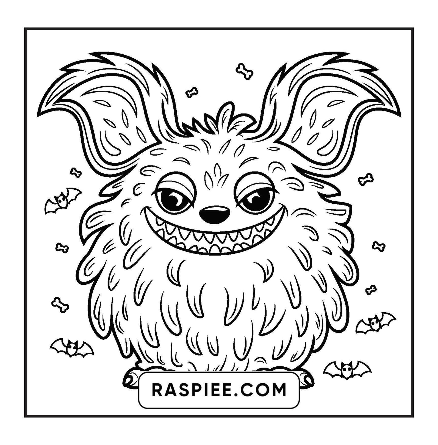 90 Bold and Easy Creepy Monster Coloring Pages