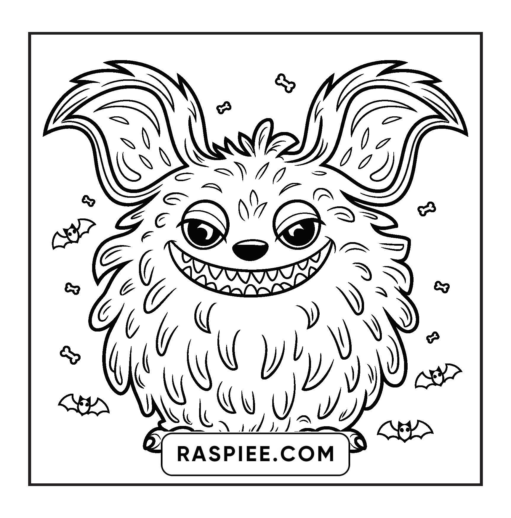 90 Bold and Easy Creepy Monster Coloring Pages