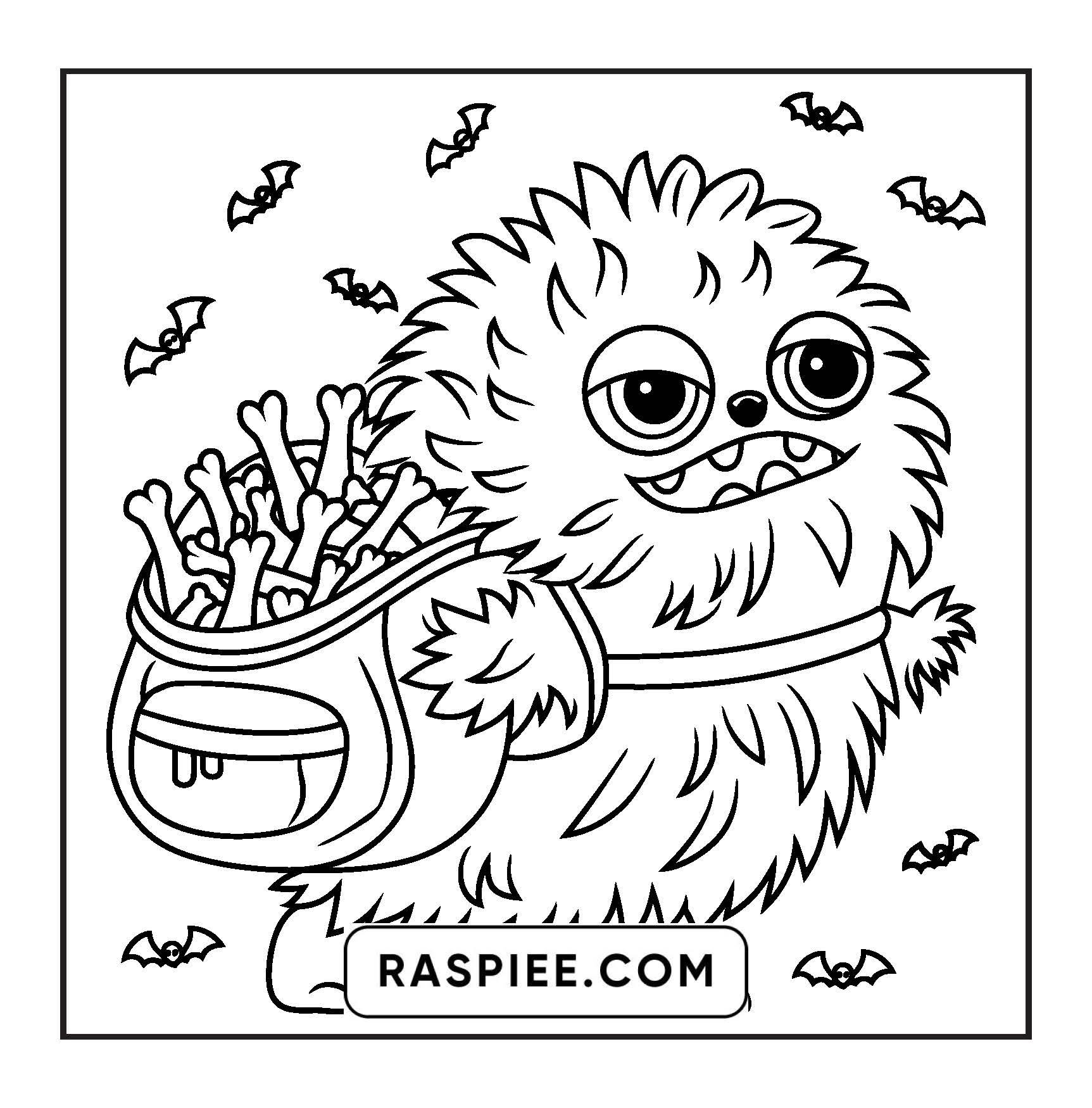 90 Bold and Easy Creepy Monster Coloring Pages