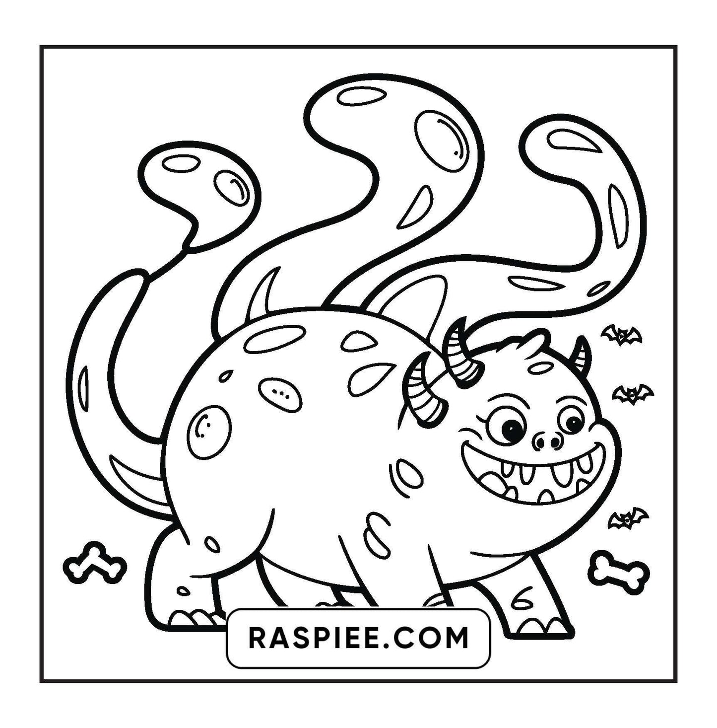 90 Bold and Easy Creepy Monster Coloring Pages