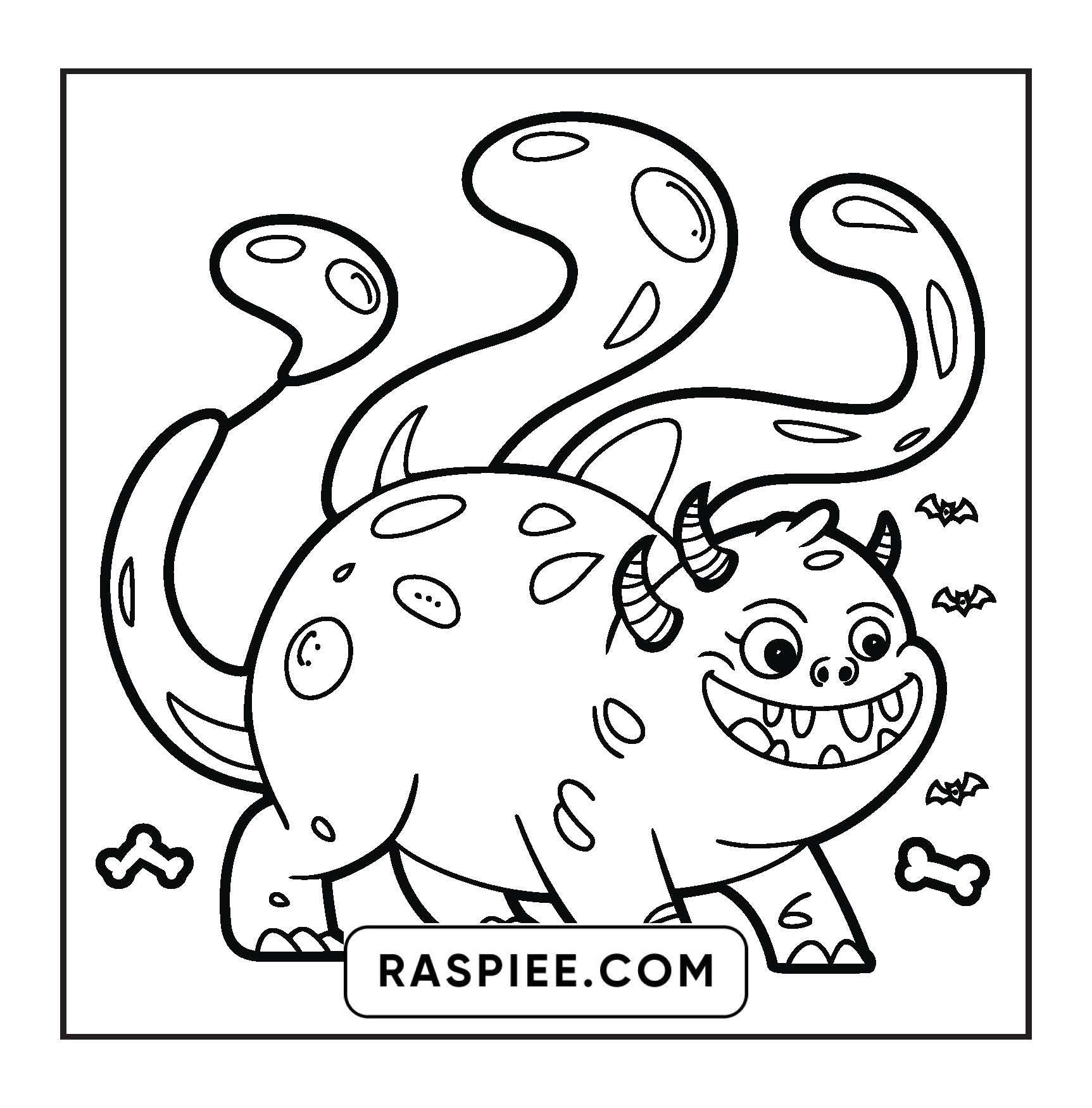 90 Bold and Easy Creepy Monster Coloring Pages