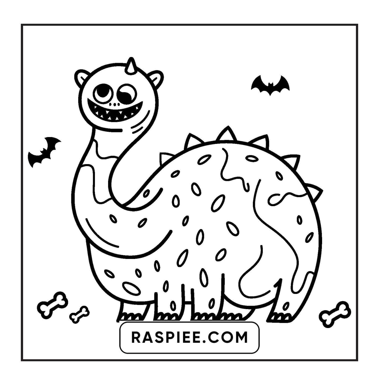 90 Bold and Easy Creepy Monster Coloring Pages