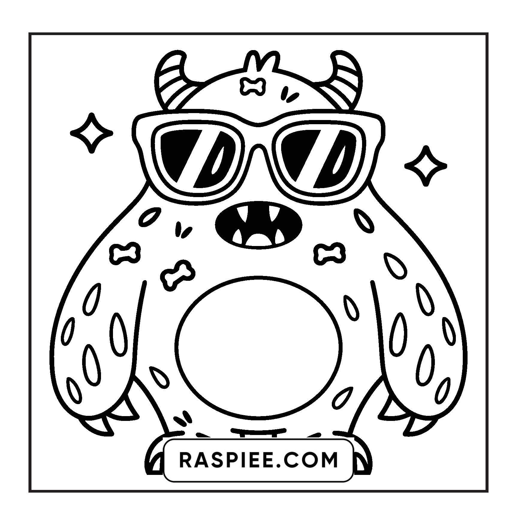 90 Bold and Easy Creepy Monster Coloring Pages