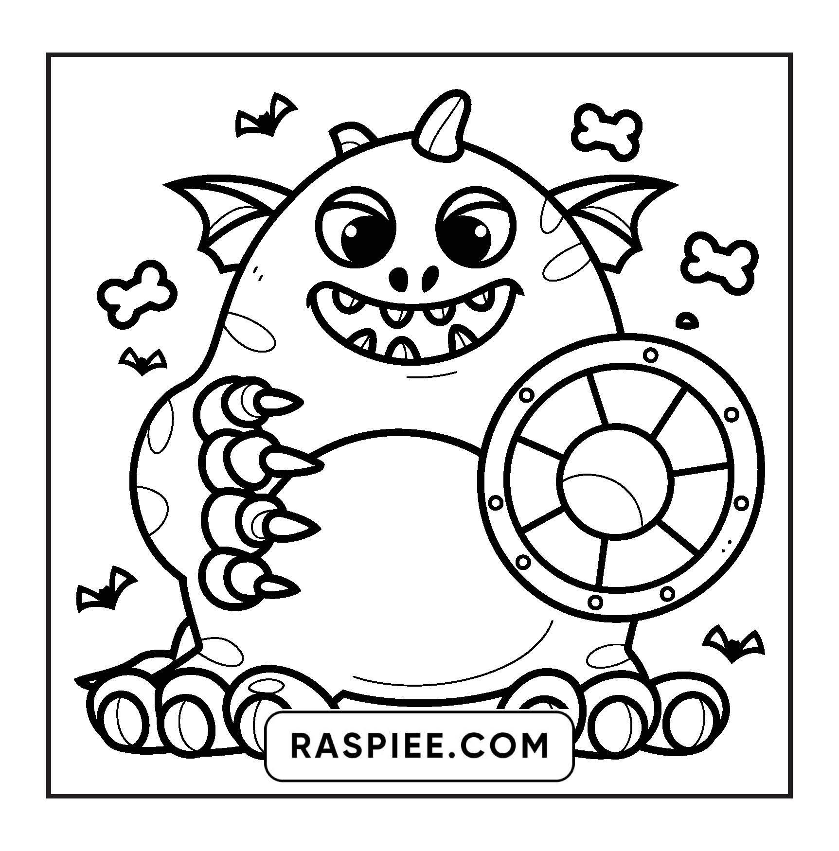 90 Bold and Easy Creepy Monster Coloring Pages