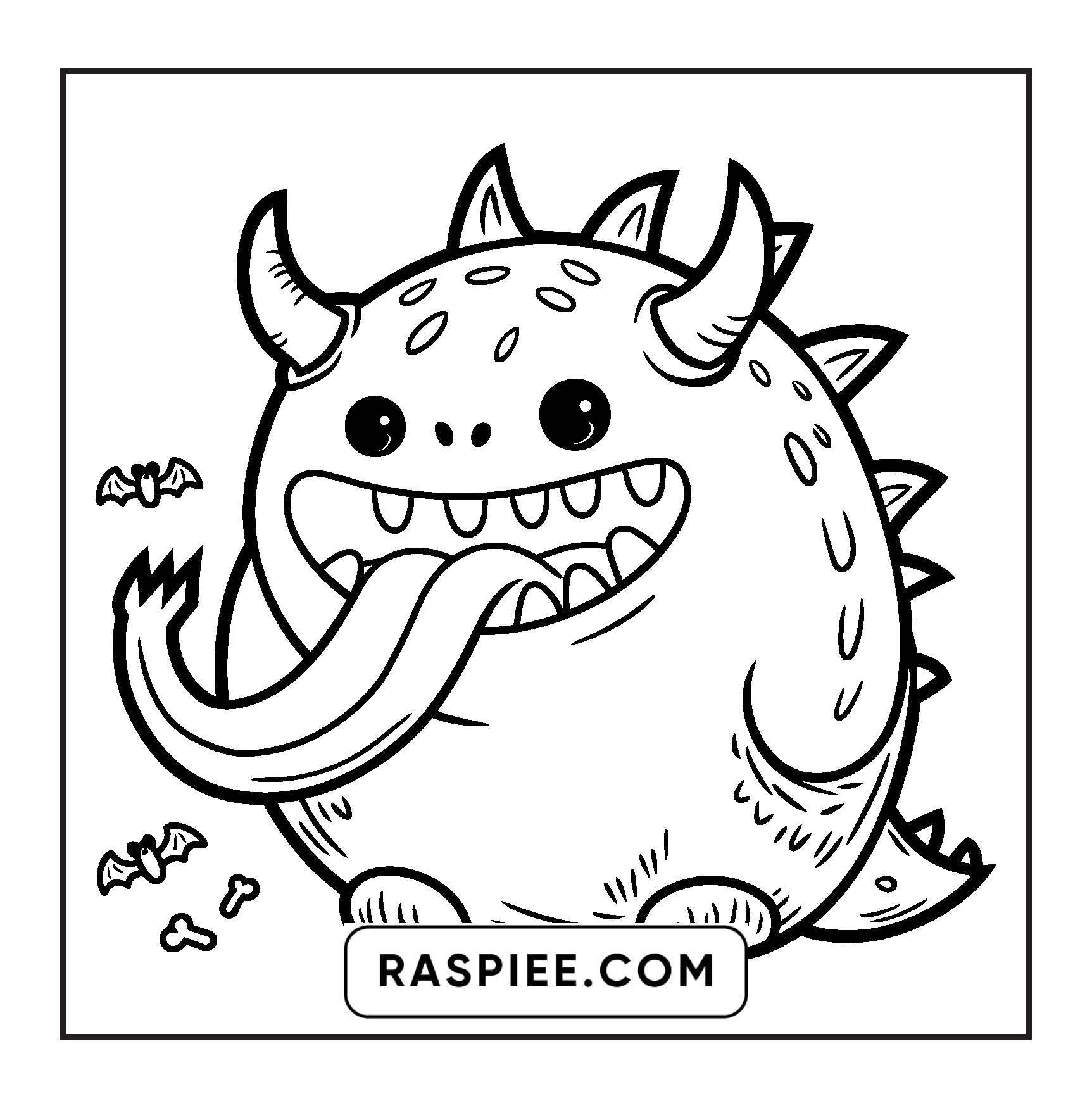 90 Bold and Easy Creepy Monster Coloring Pages