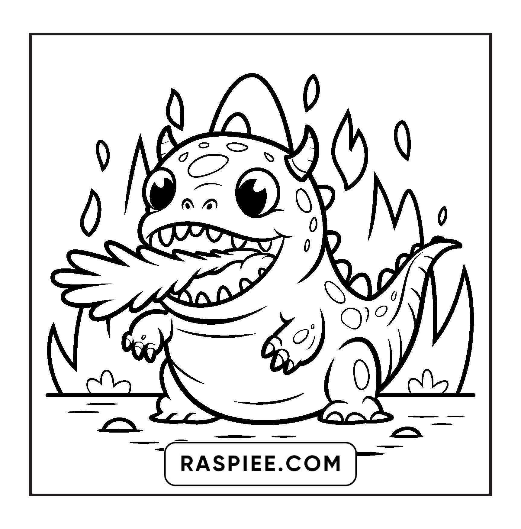 90 Bold and Easy Creepy Monster Coloring Pages