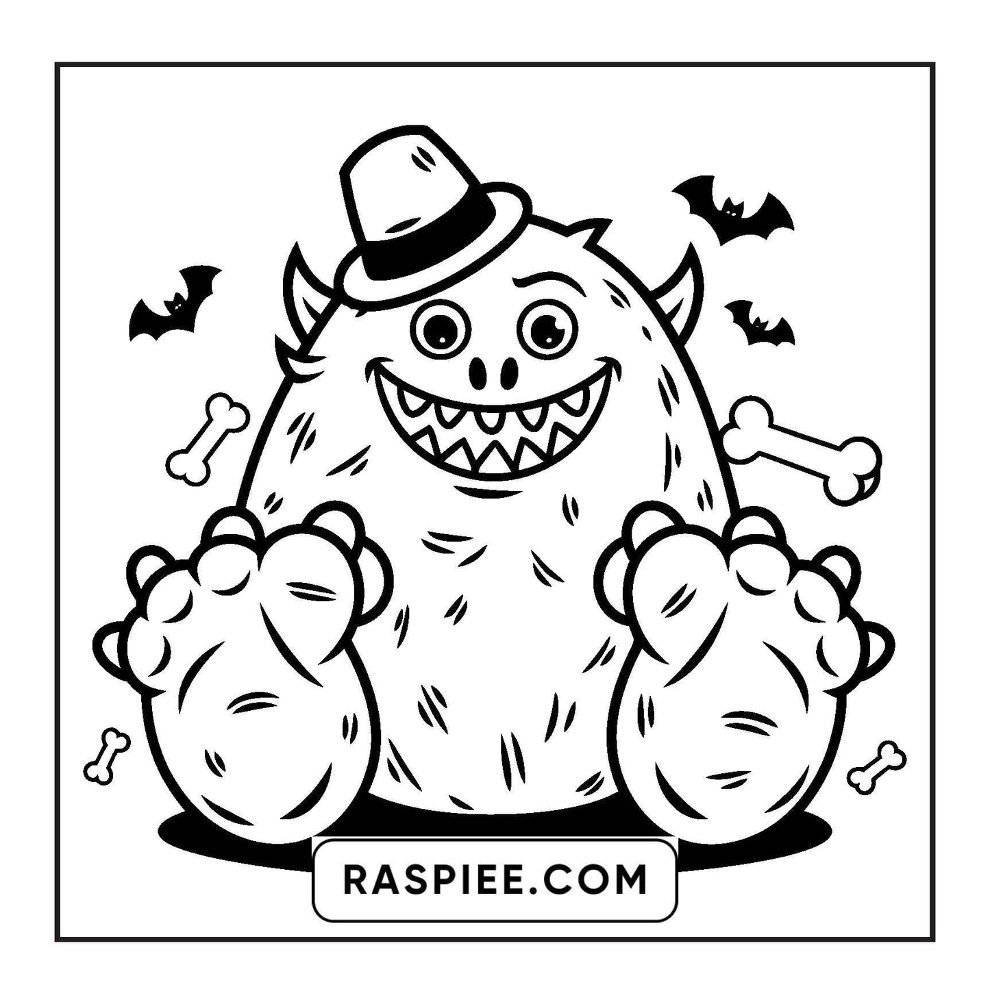 90 Bold and Easy Creepy Monster Coloring Pages