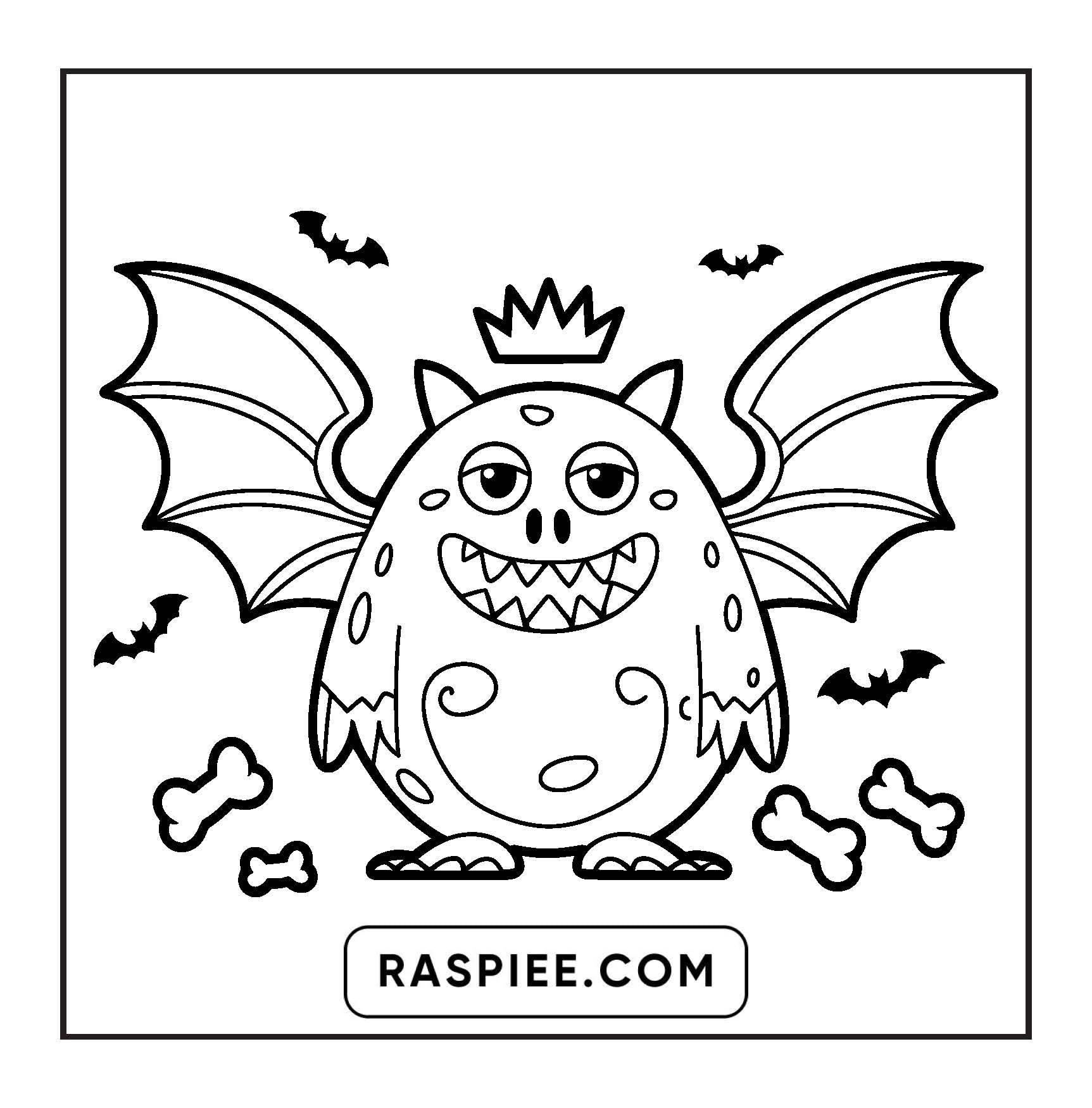 90 Bold and Easy Creepy Monster Coloring Pages