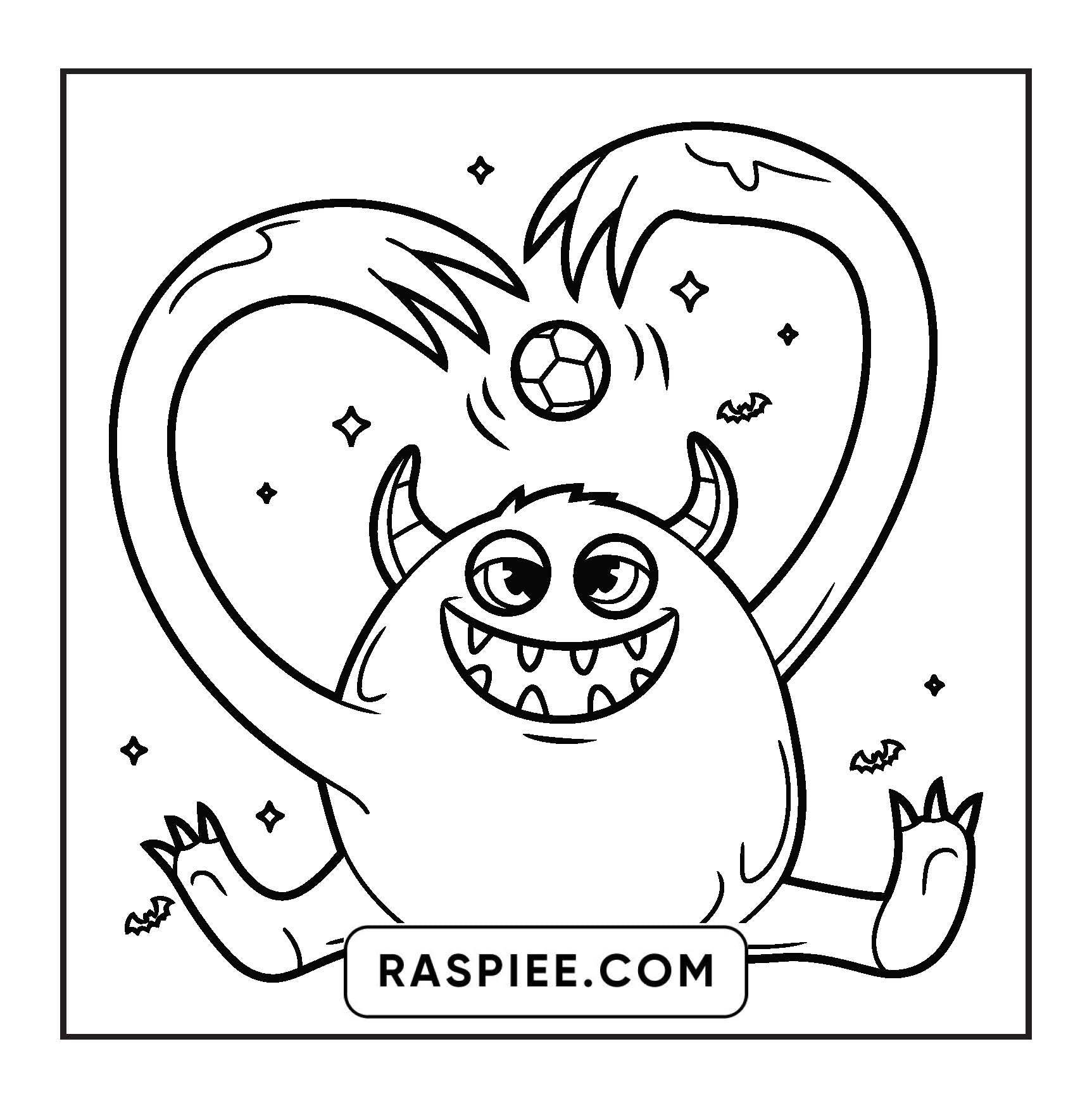 90 Bold and Easy Creepy Monster Coloring Pages