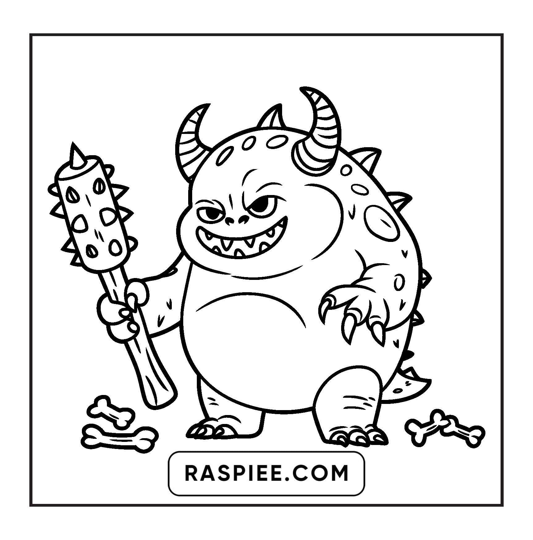 90 Bold and Easy Creepy Monster Coloring Pages