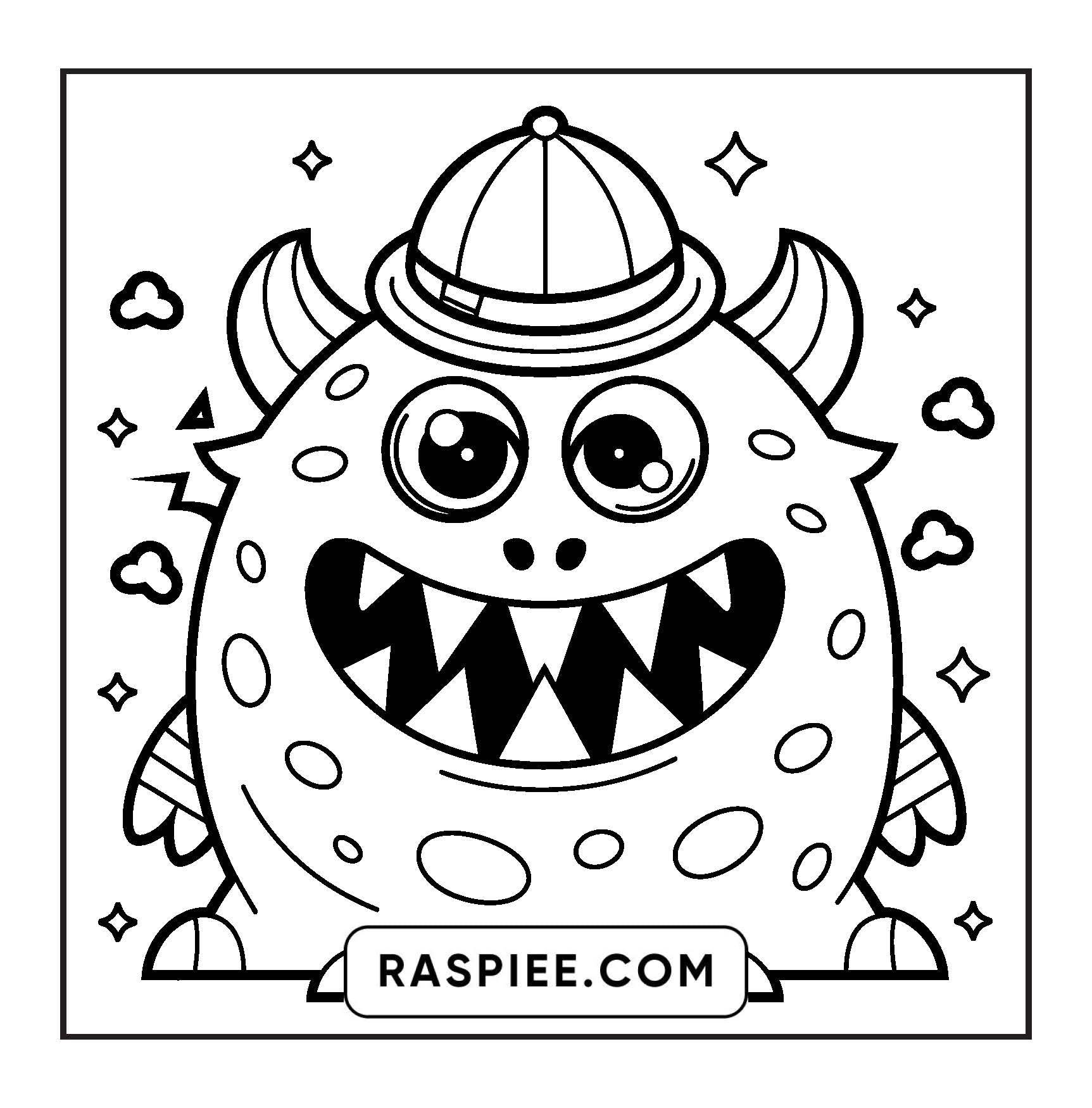 90 Bold and Easy Creepy Monster Coloring Pages