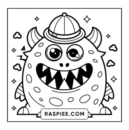 90 Bold and Easy Creepy Monster Coloring Pages