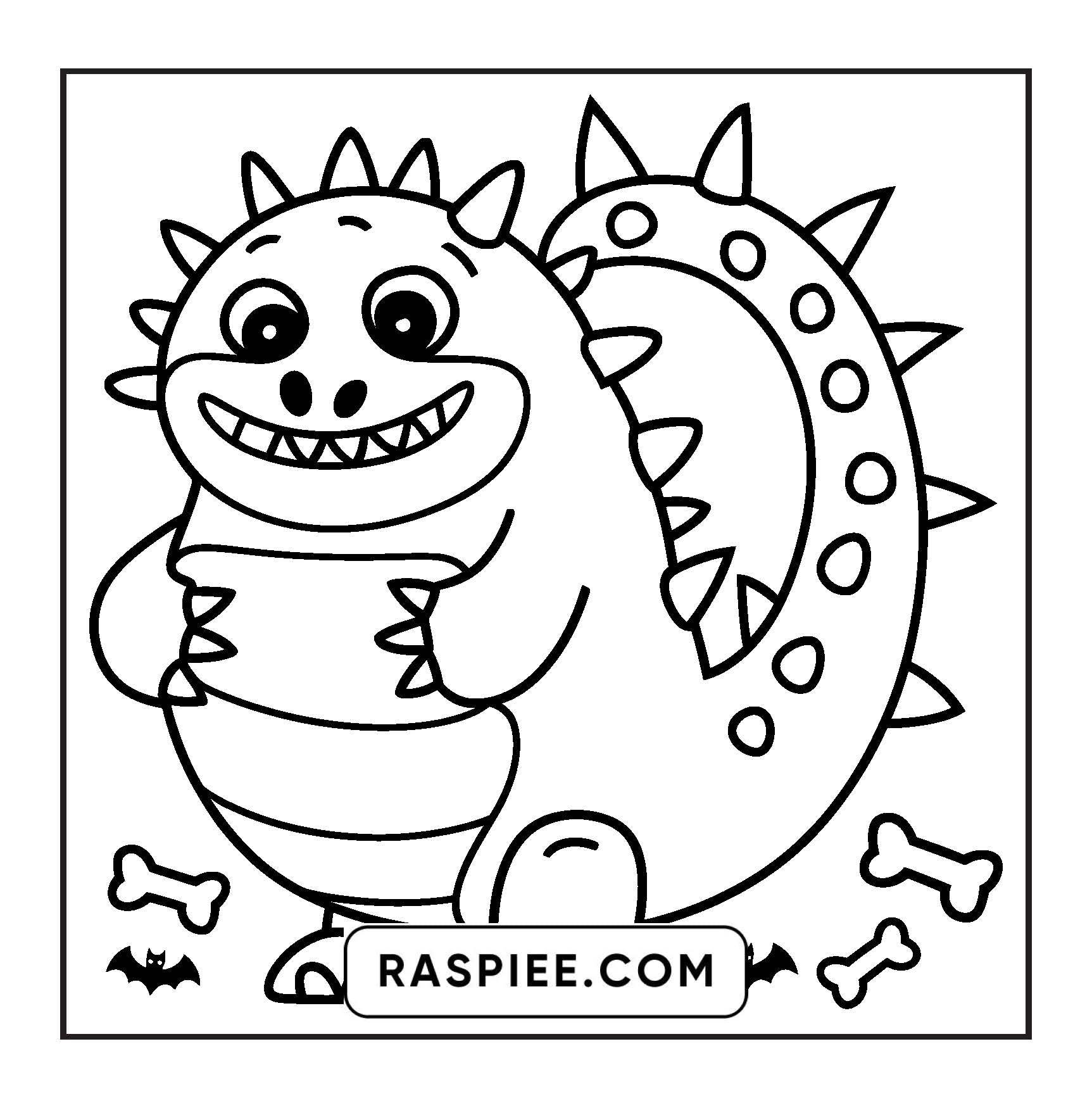 90 Bold and Easy Creepy Monster Coloring Pages
