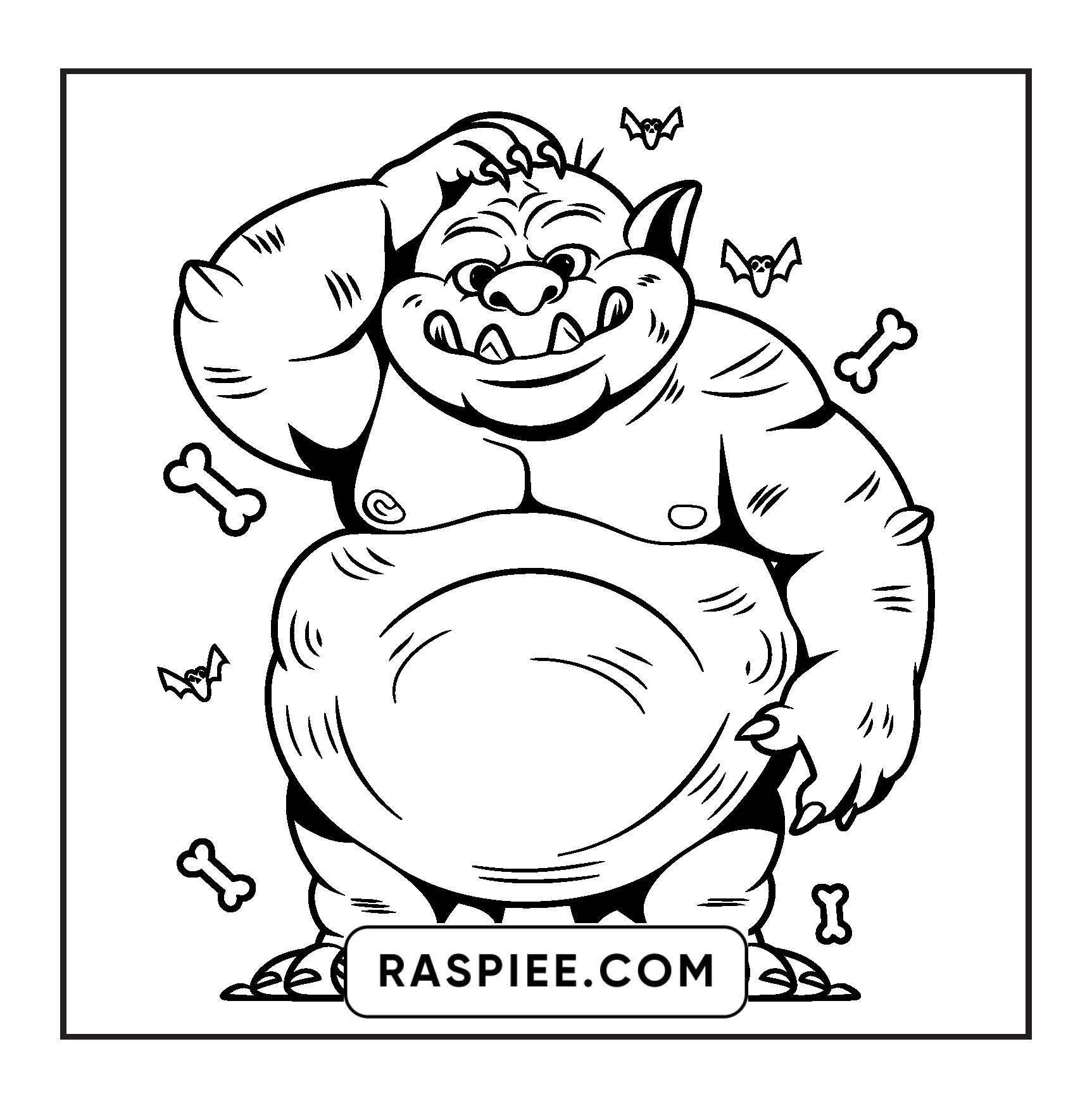 90 Bold and Easy Creepy Monster Coloring Pages