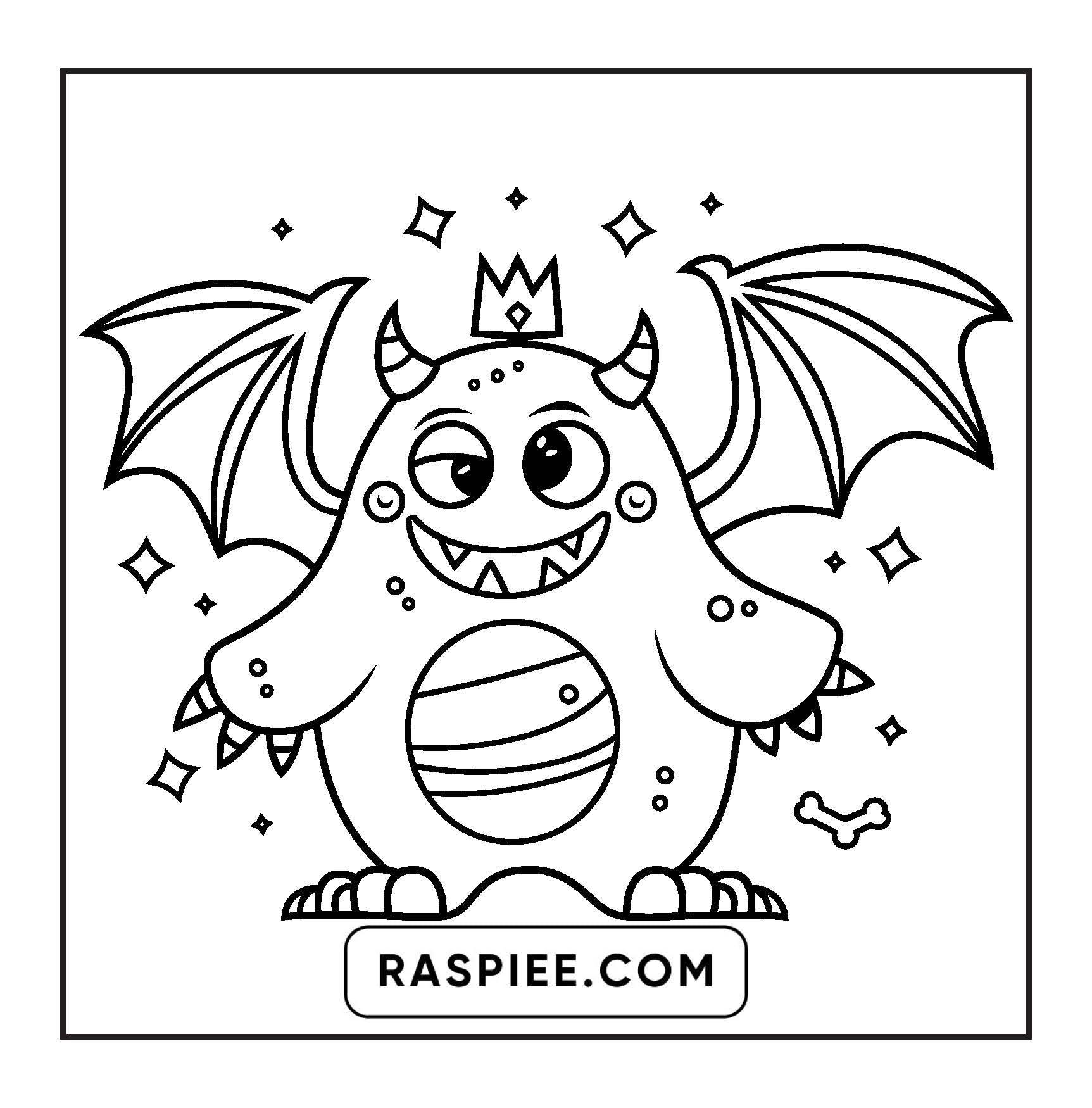 90 Bold and Easy Creepy Monster Coloring Pages
