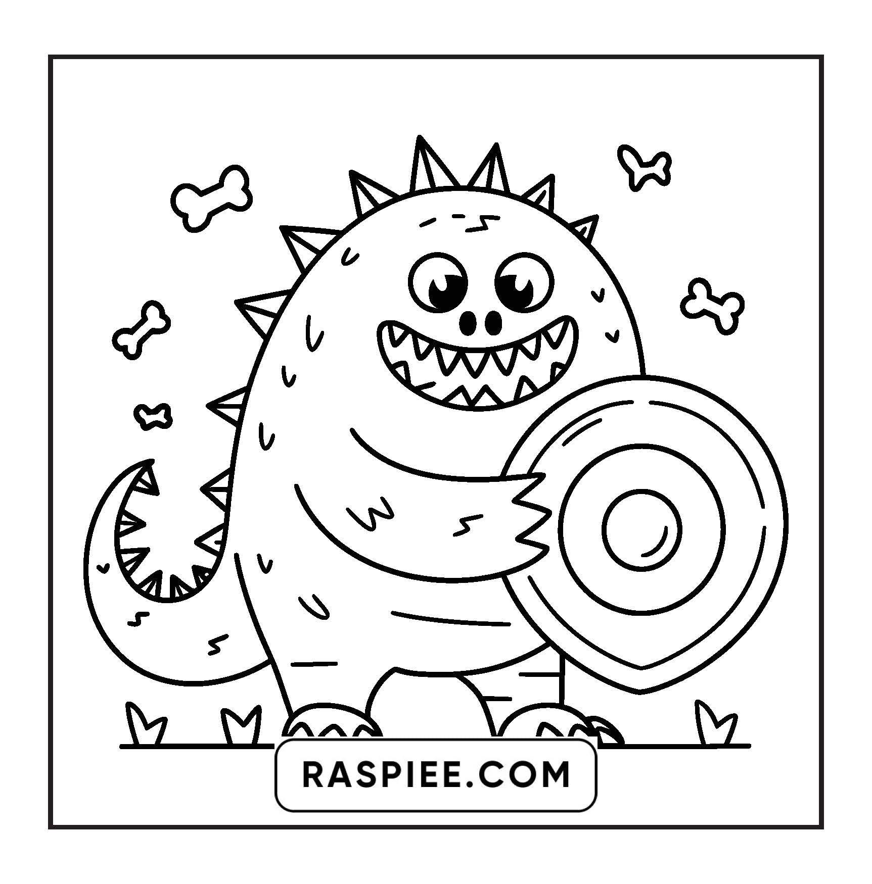 90 Bold and Easy Creepy Monster Coloring Pages