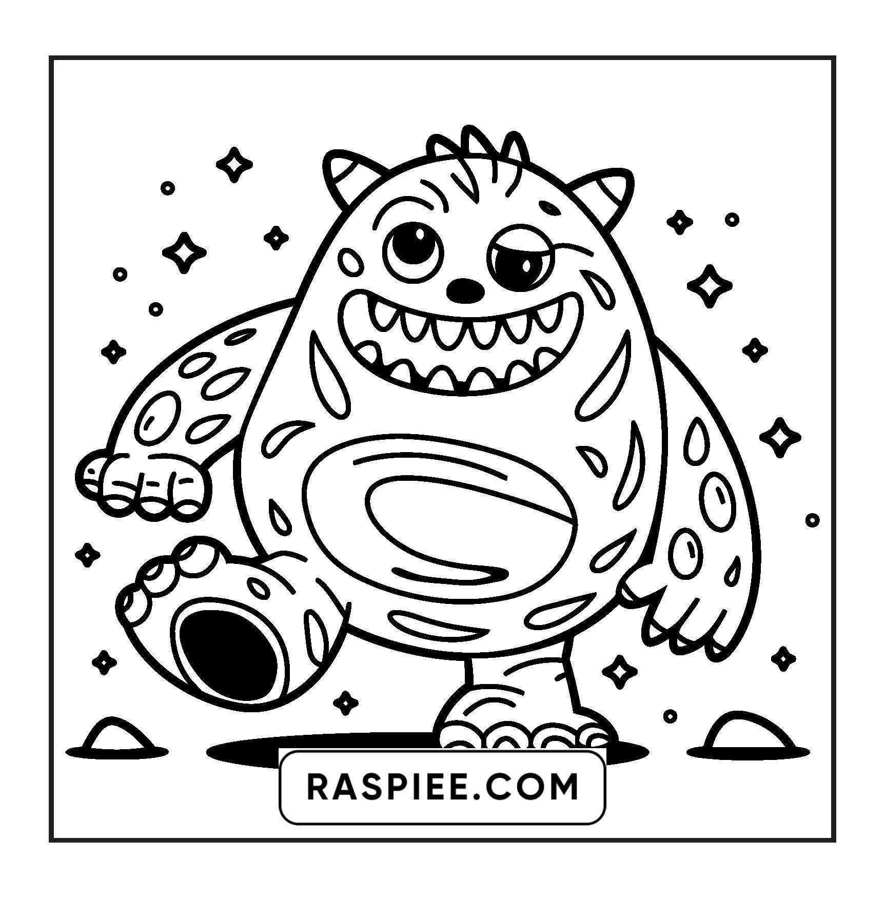 90 Bold and Easy Creepy Monster Coloring Pages