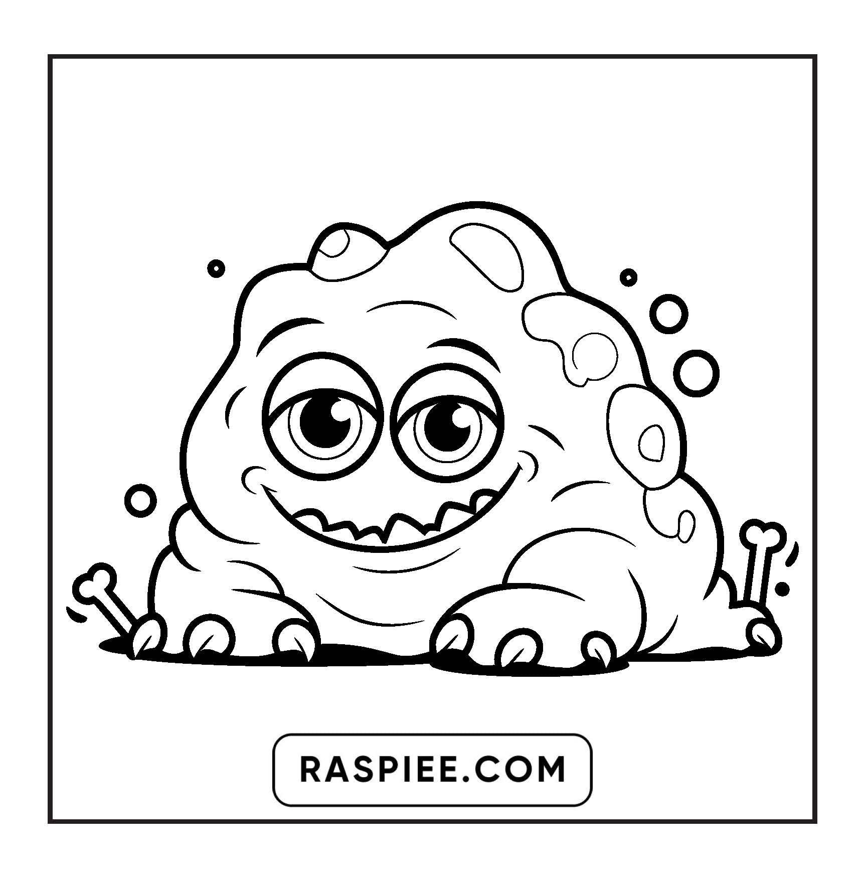 90 Bold and Easy Creepy Monster Coloring Pages