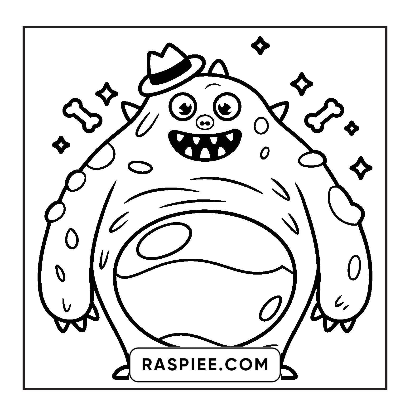 90 Bold and Easy Creepy Monster Coloring Pages