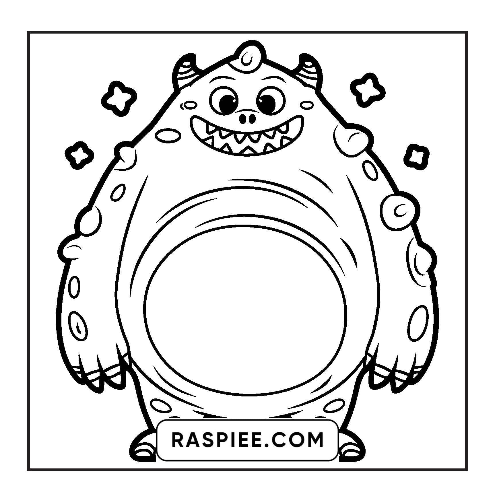 90 Bold and Easy Creepy Monster Coloring Pages