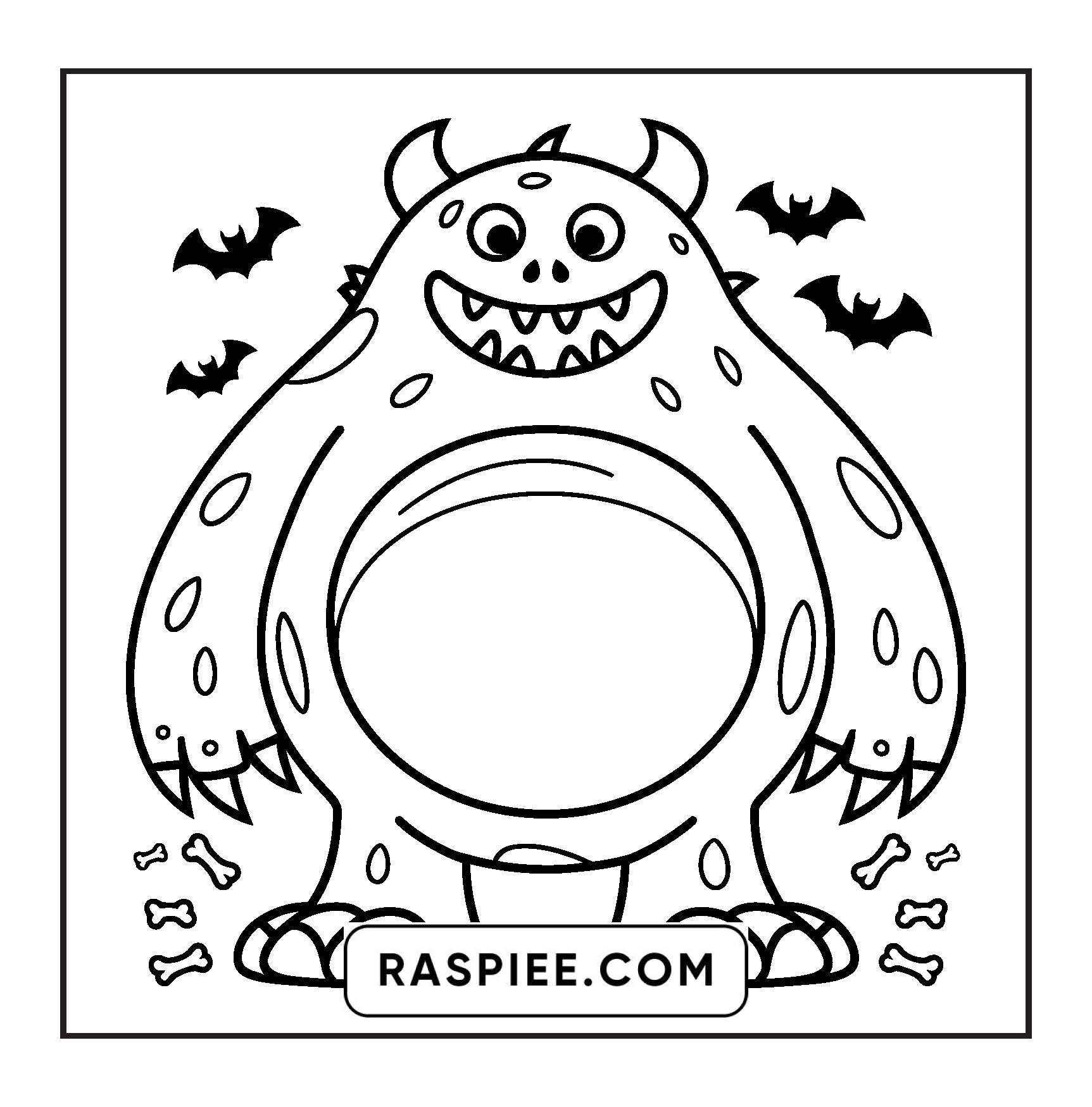 90 Bold and Easy Creepy Monster Coloring Pages