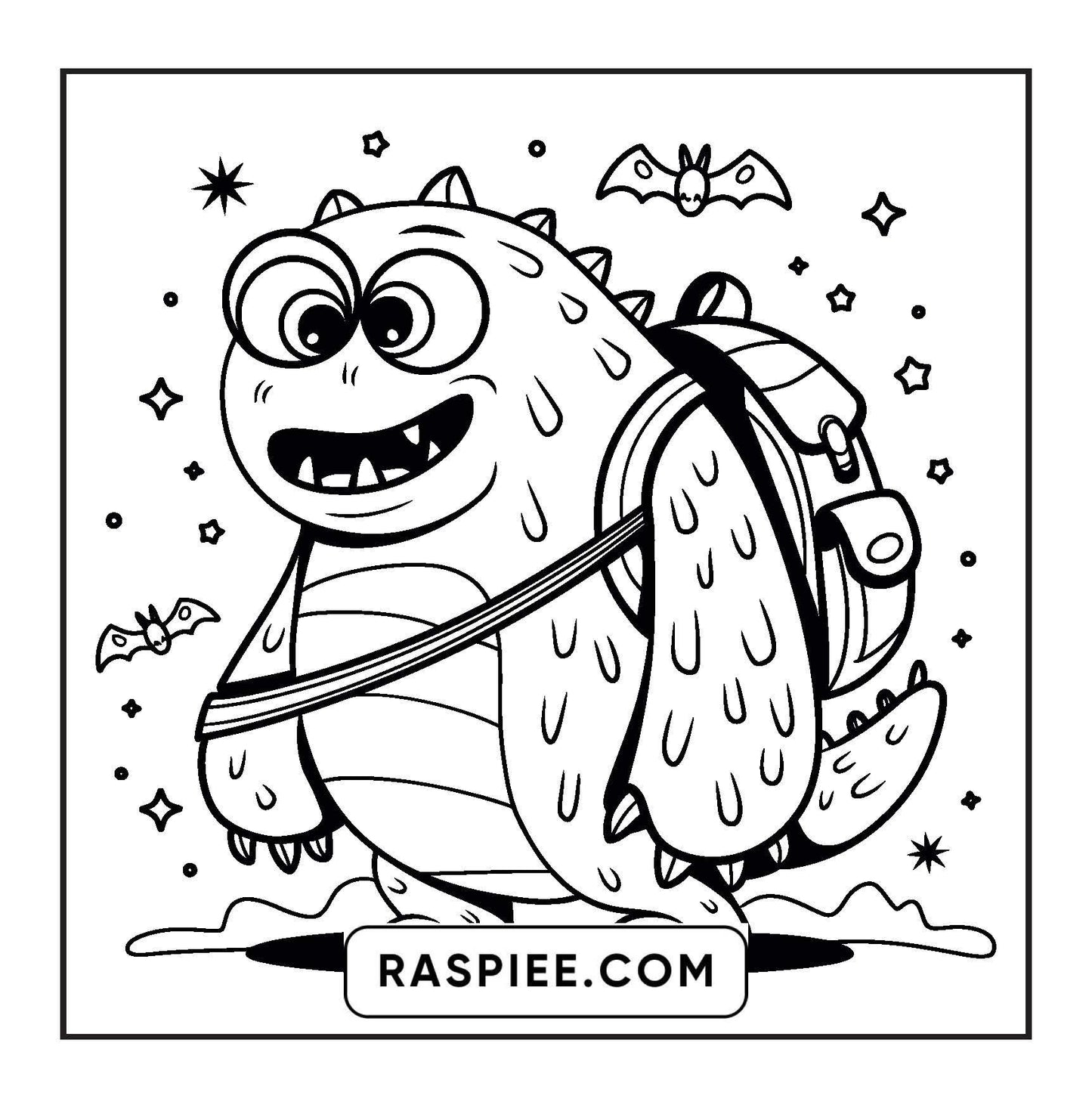 90 Bold and Easy Creepy Monster Coloring Pages