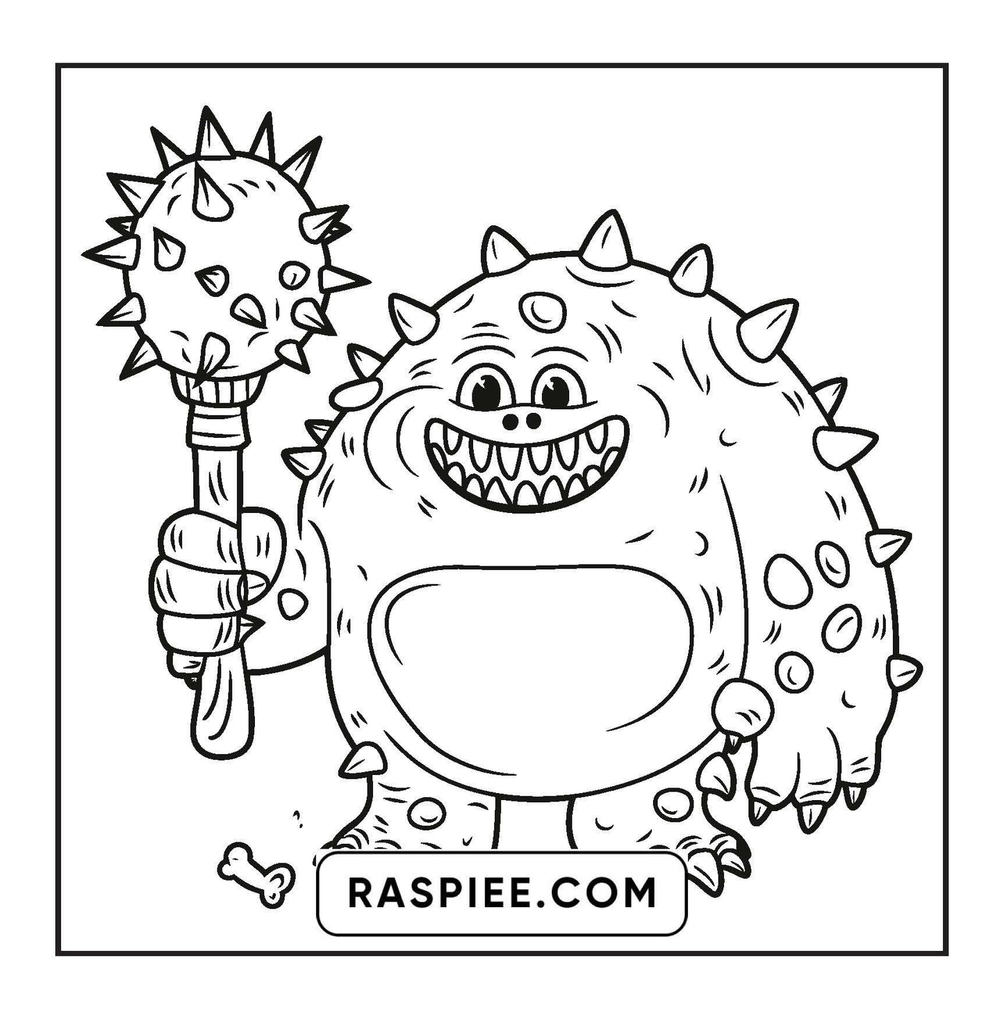 90 Bold and Easy Creepy Monster Coloring Pages