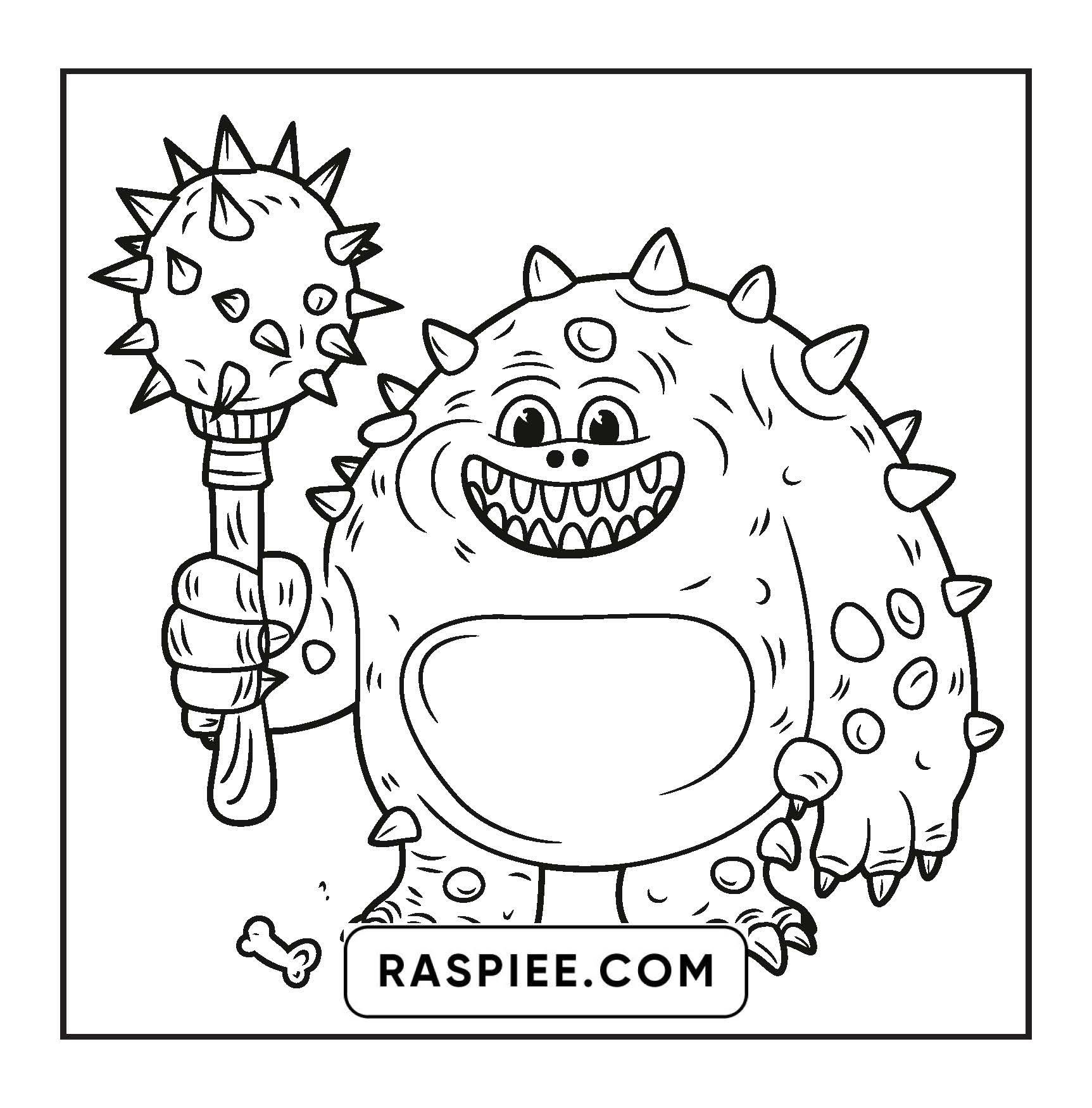 90 Bold and Easy Creepy Monster Coloring Pages