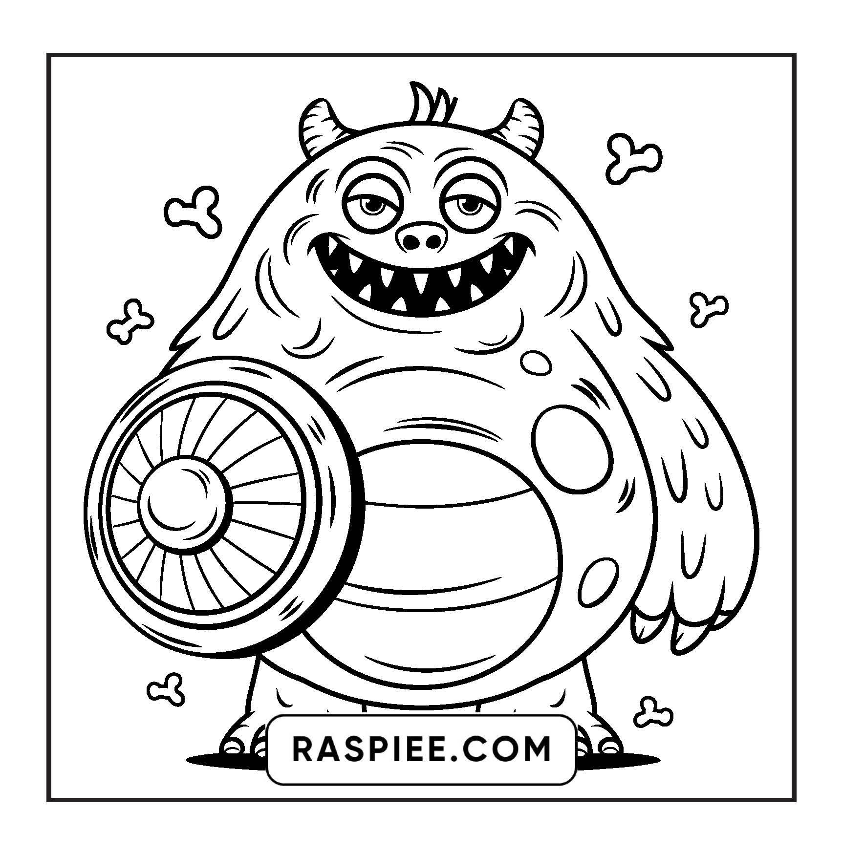 90 Bold and Easy Creepy Monster Coloring Pages
