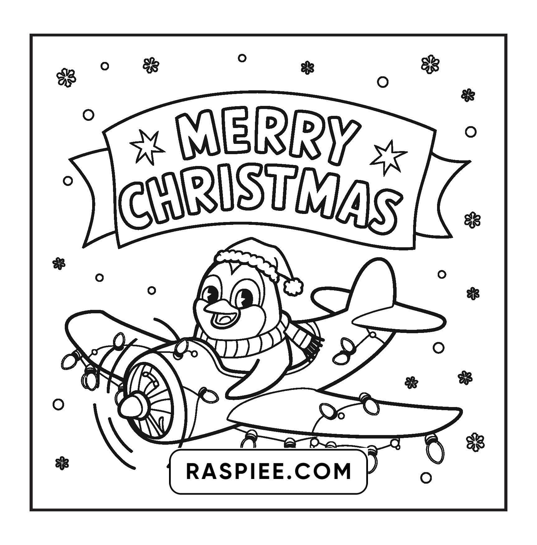 90 Bold and Easy Merry Christmas Coloring Pages