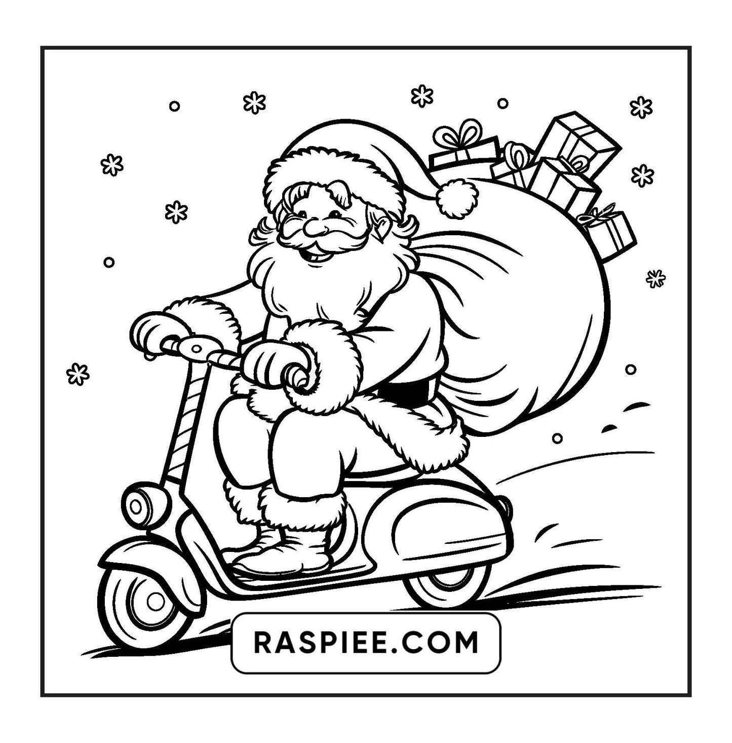 90 Bold and Easy Merry Christmas Coloring Pages