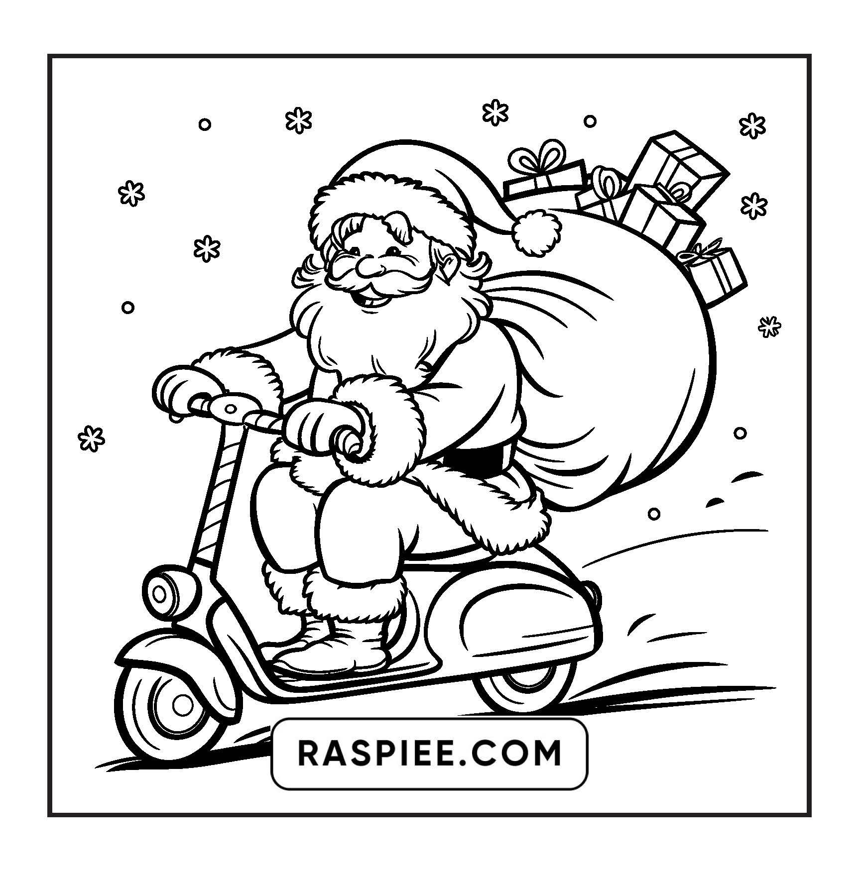90 Bold and Easy Merry Christmas Coloring Pages