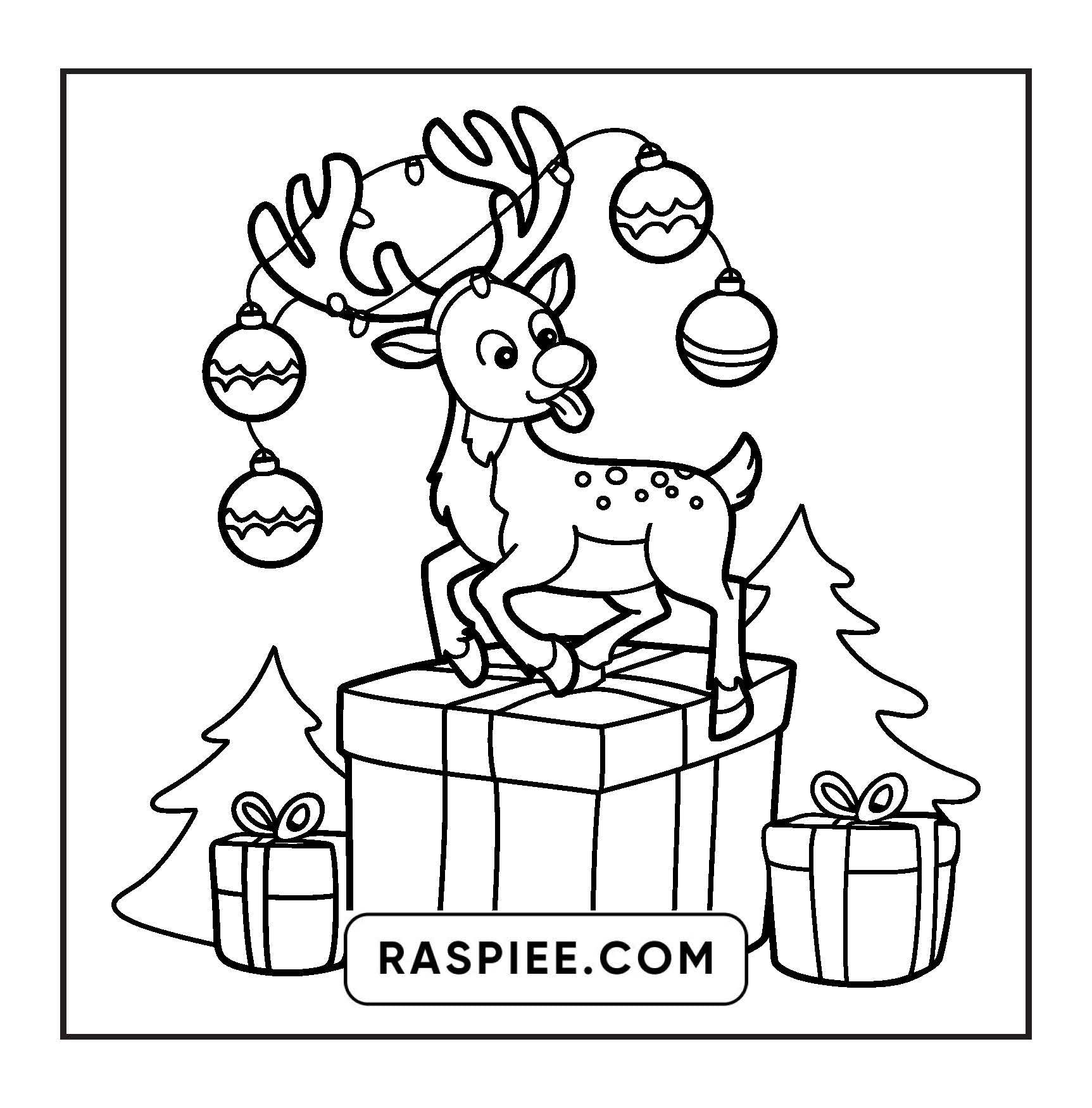 90 Bold and Easy Merry Christmas Coloring Pages