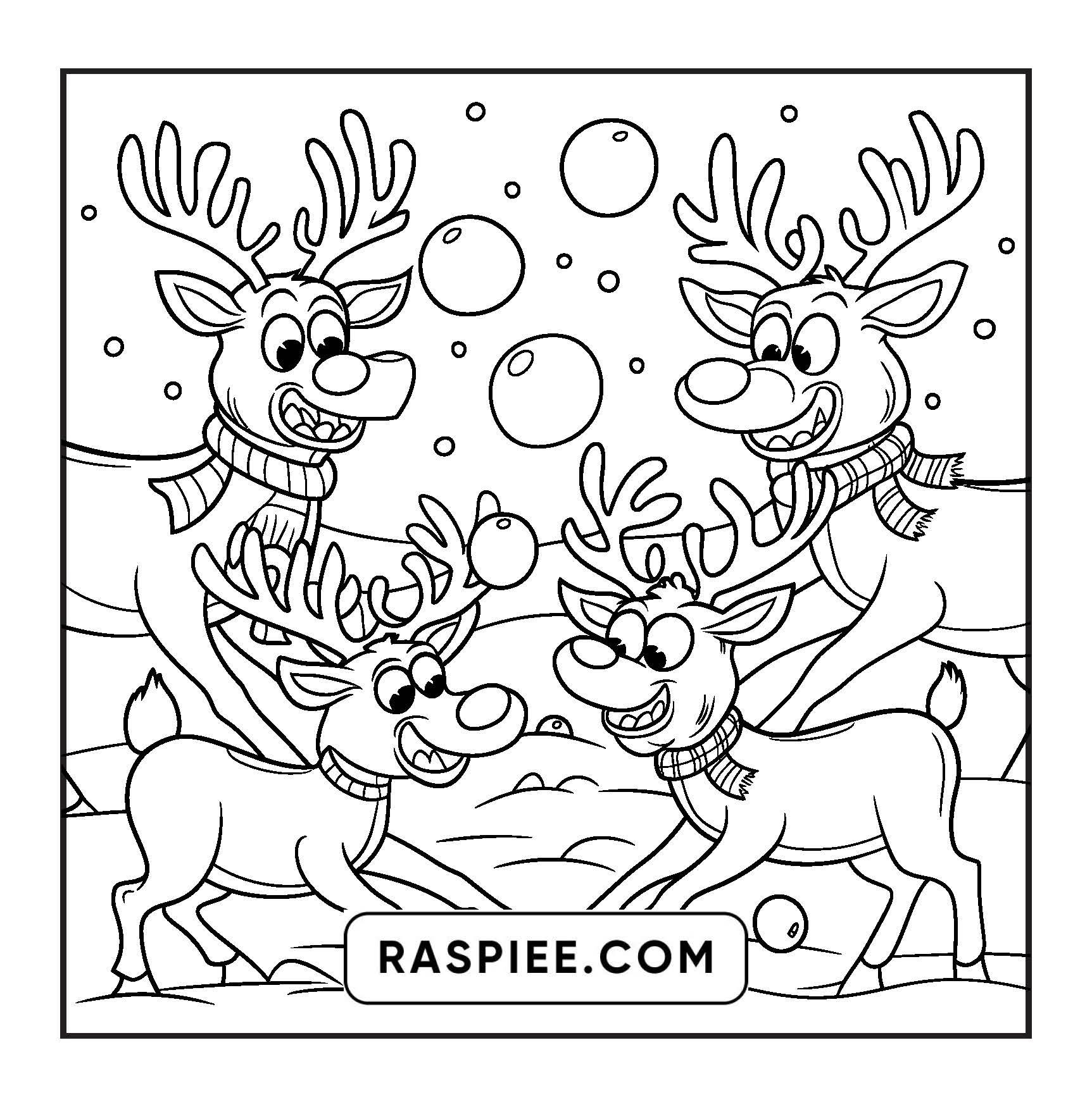 90 Bold and Easy Merry Christmas Coloring Pages