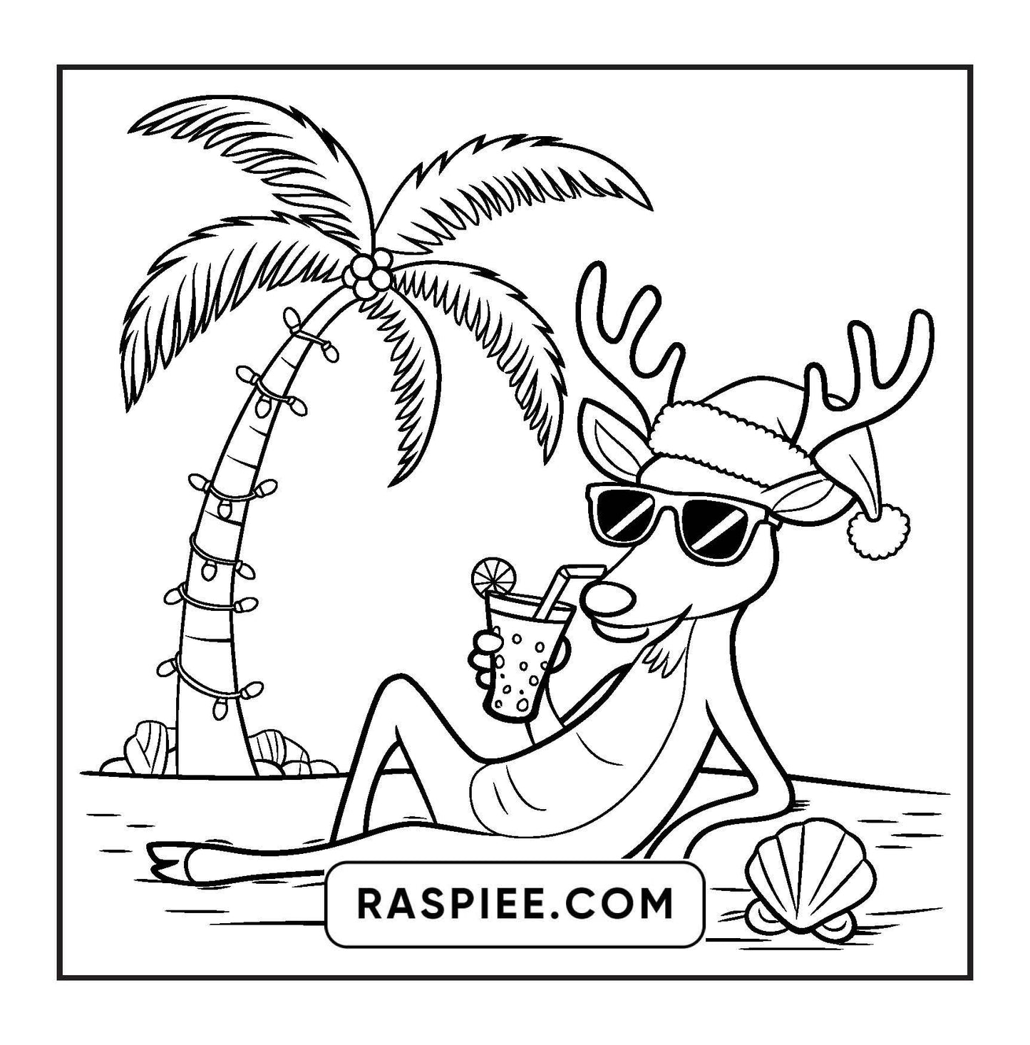 90 Bold and Easy Merry Christmas Coloring Pages