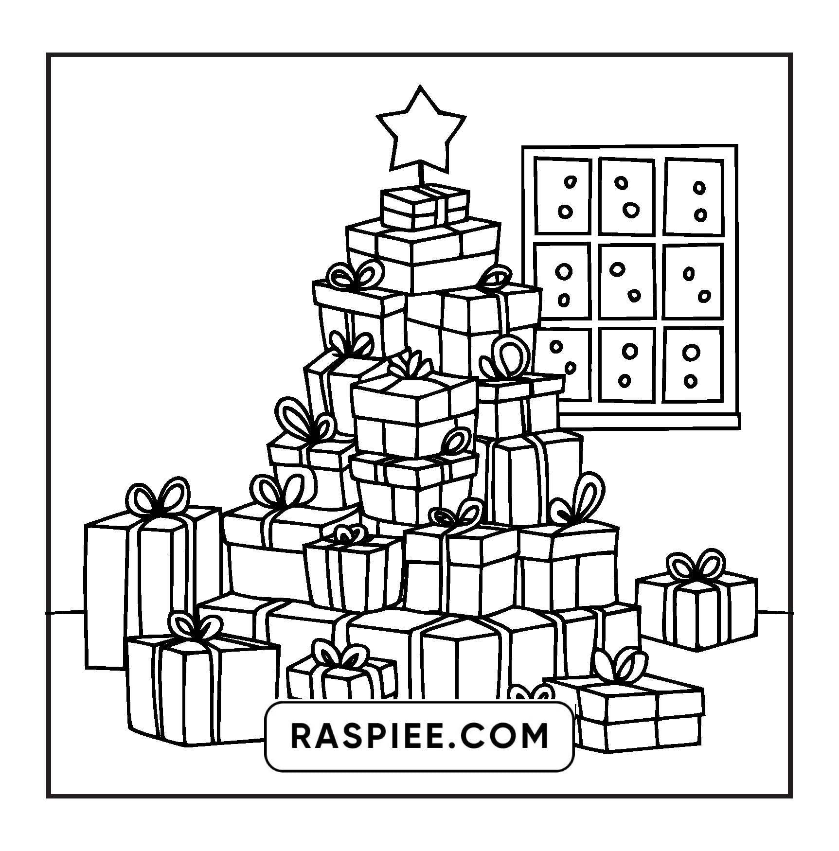 90 Bold and Easy Merry Christmas Coloring Pages