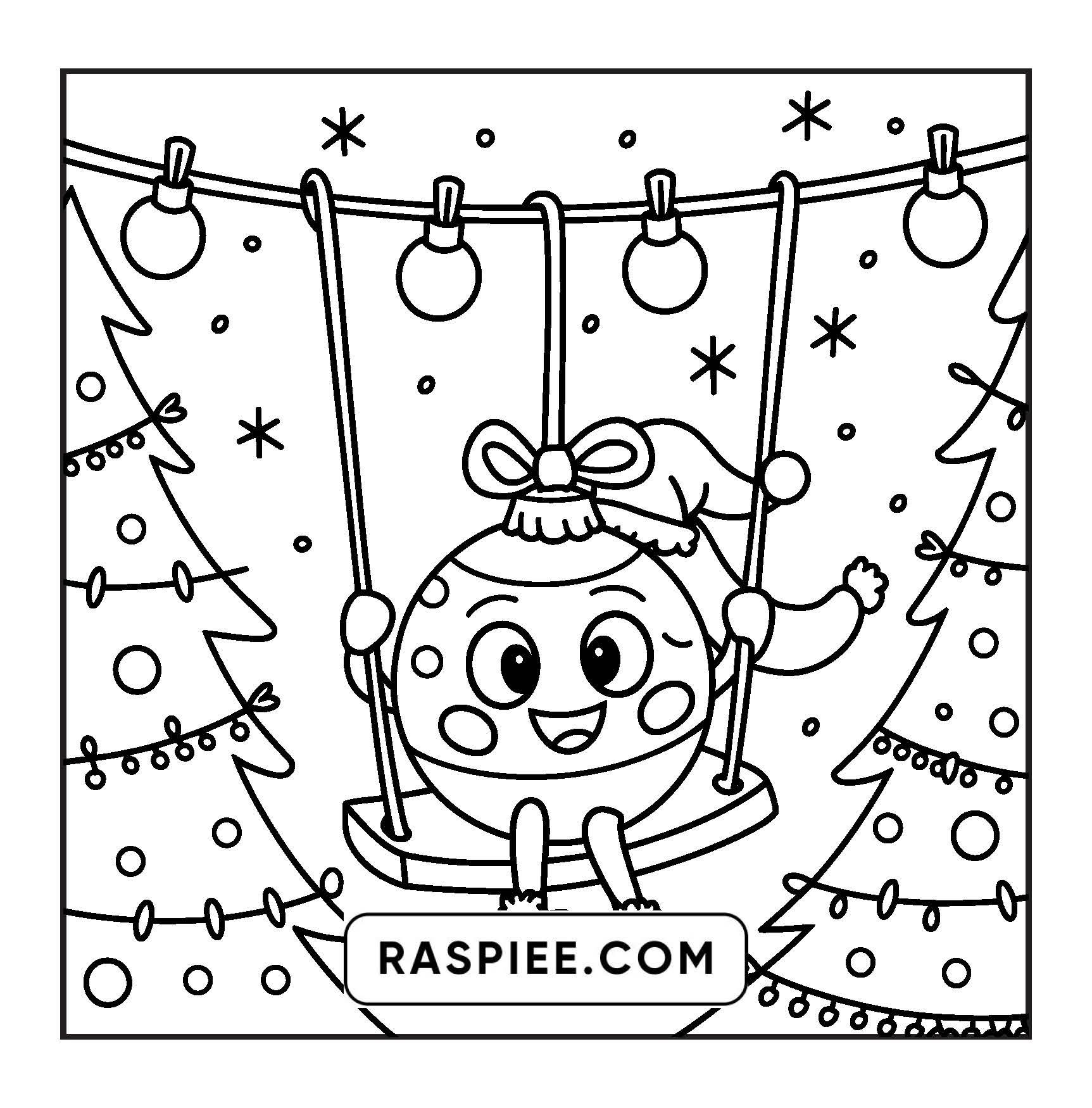 90 Bold and Easy Merry Christmas Coloring Pages