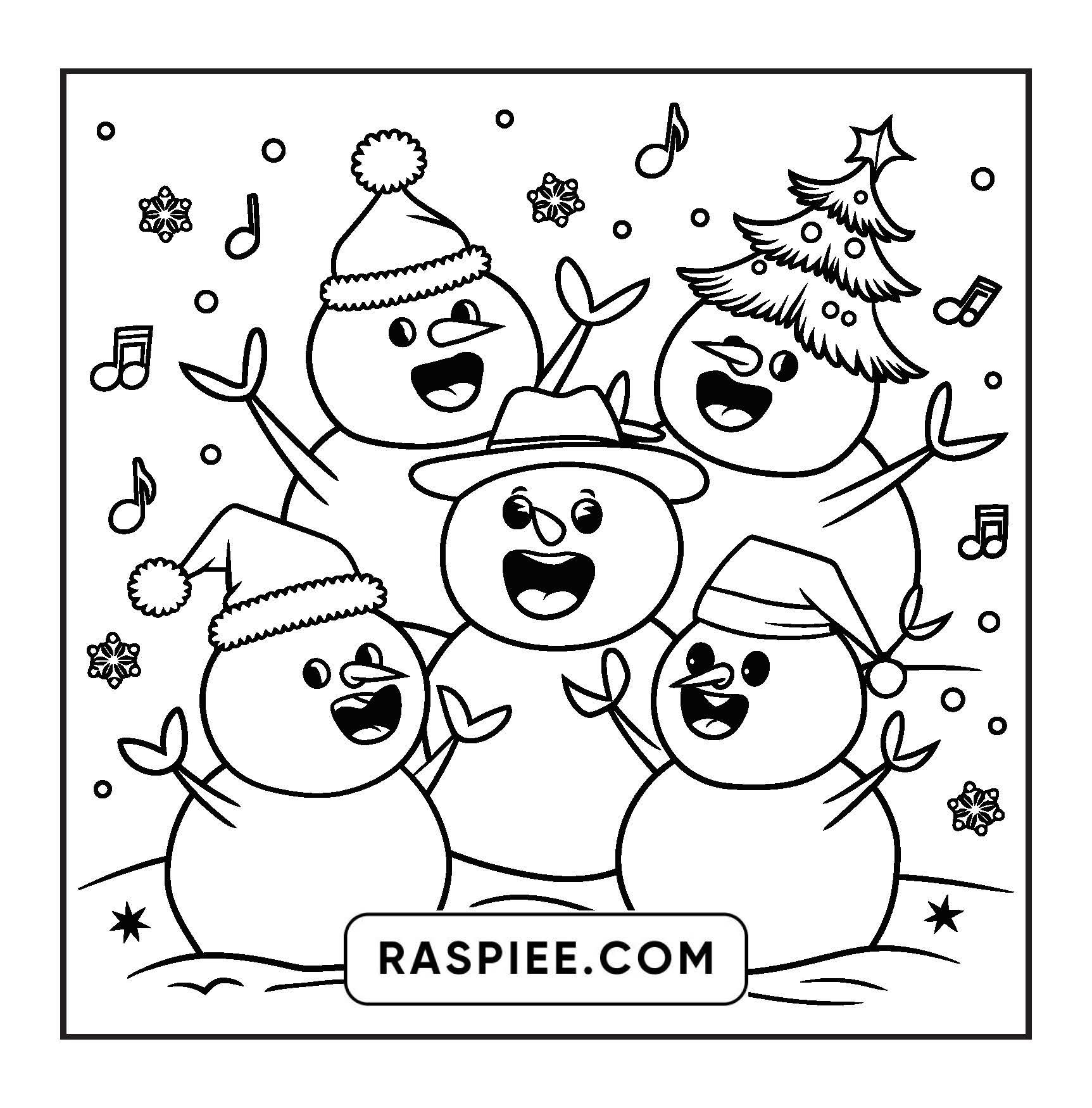 90 Bold and Easy Merry Christmas Coloring Pages