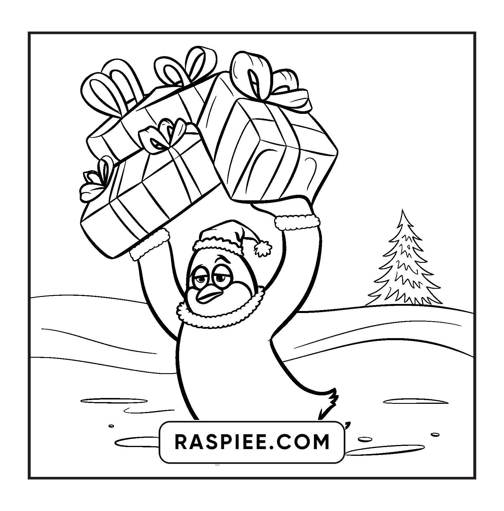 90 Bold and Easy Merry Christmas Coloring Pages