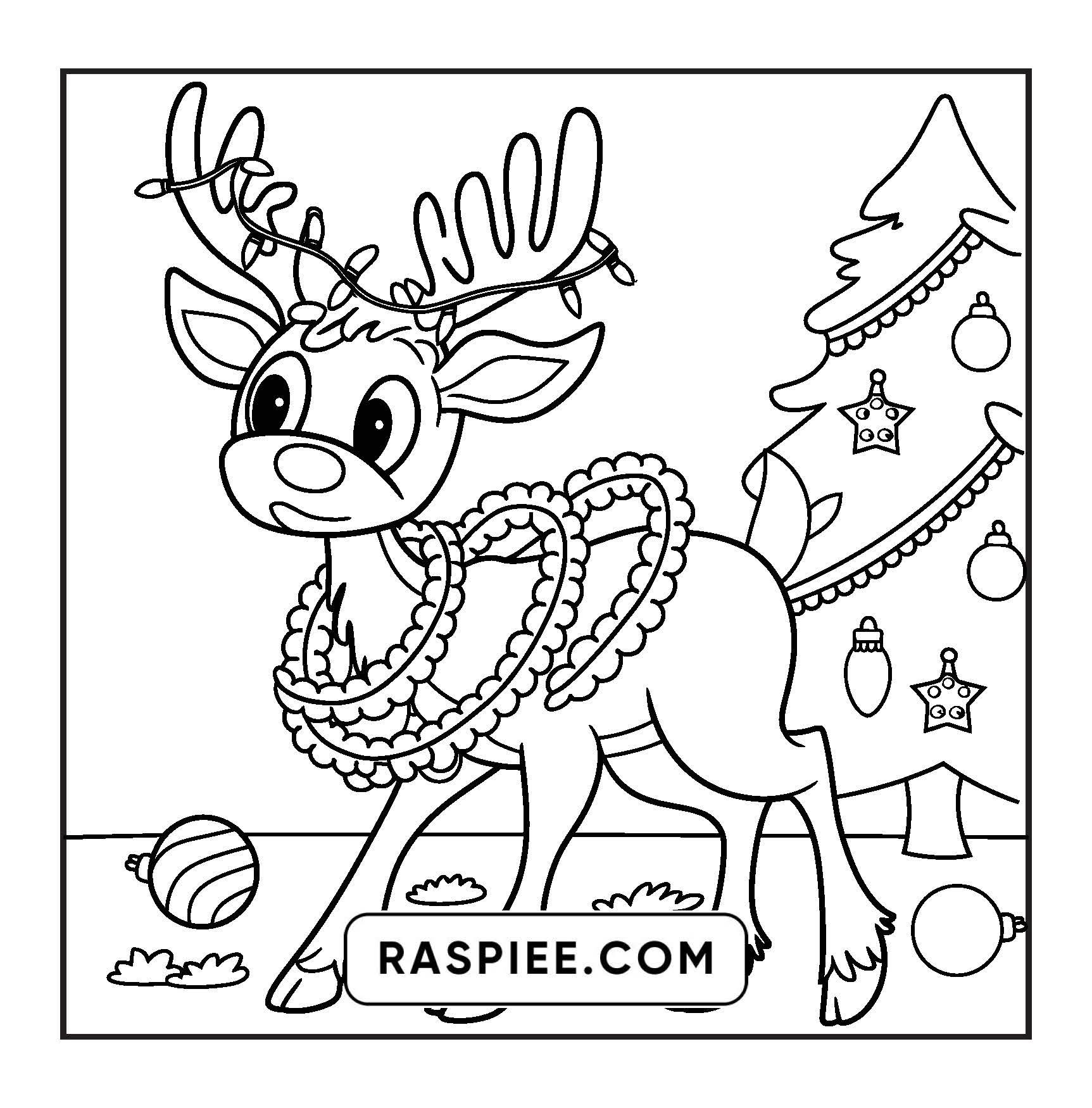 90 Bold and Easy Merry Christmas Coloring Pages