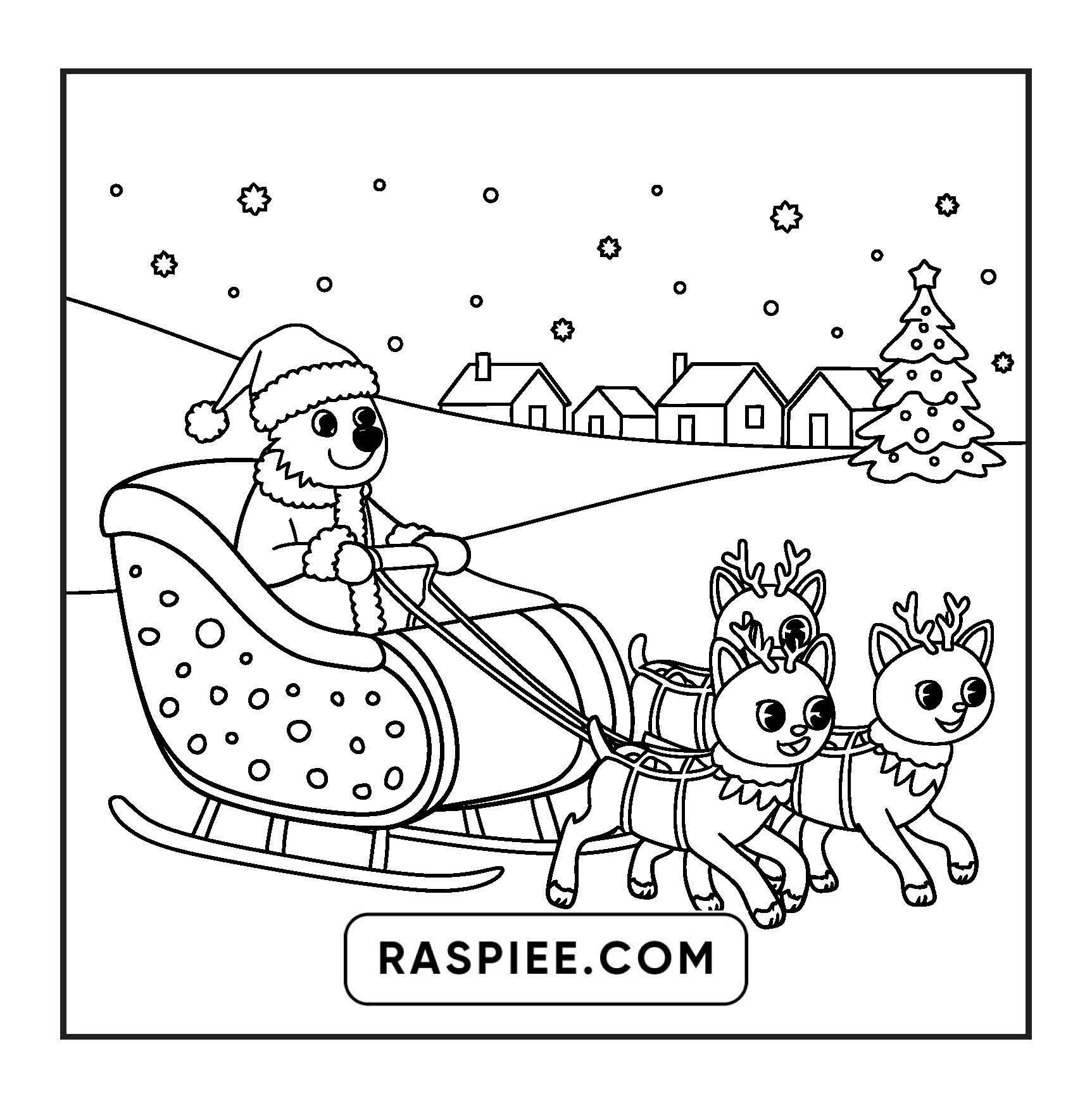 90 Bold and Easy Merry Christmas Coloring Pages