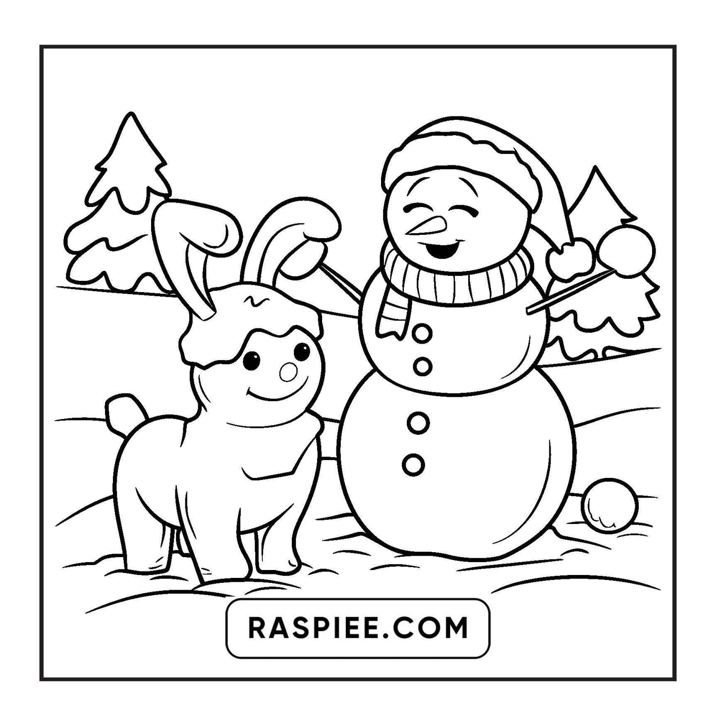 90 Bold and Easy Merry Christmas Coloring Pages