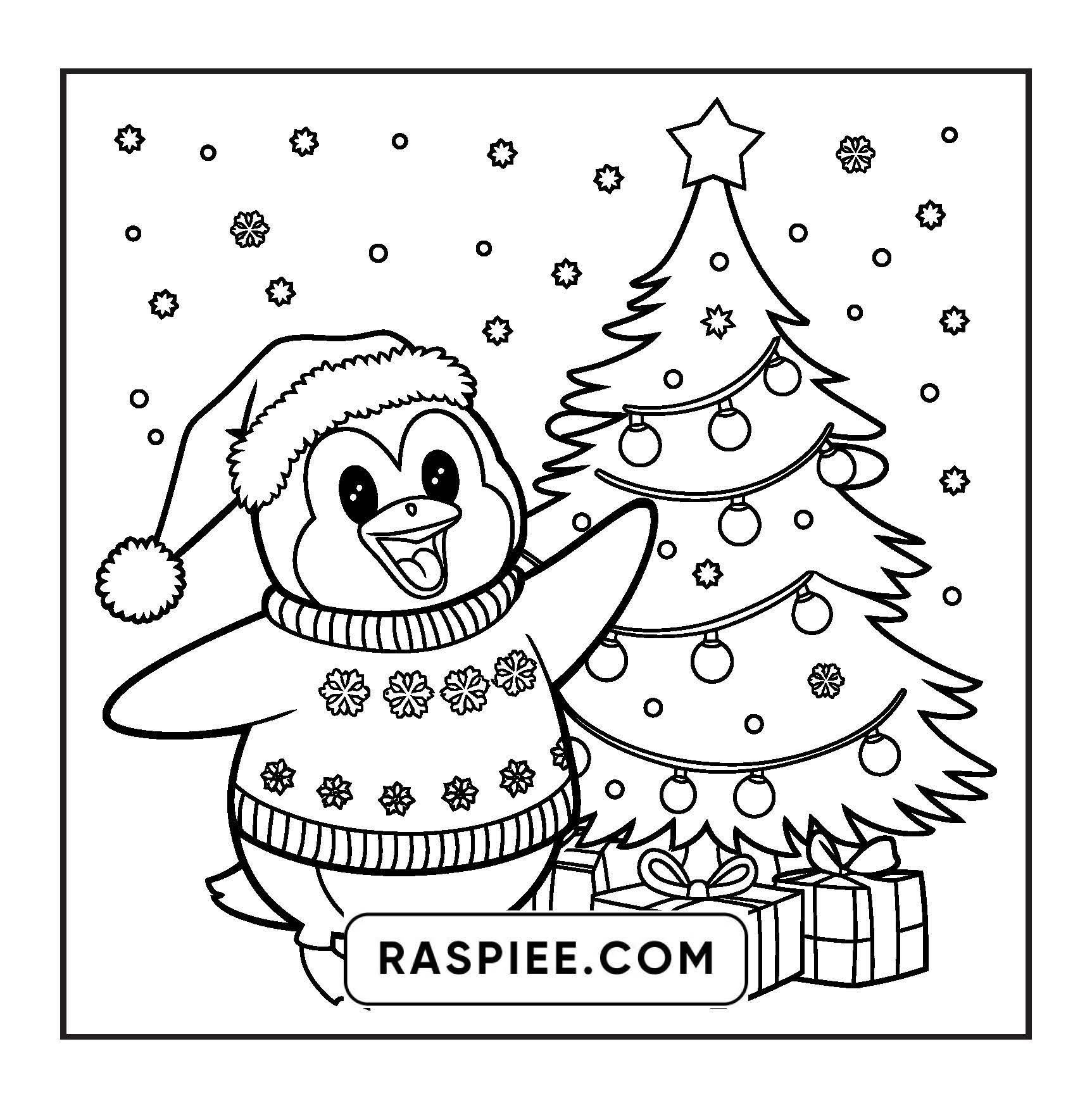 90 Bold and Easy Merry Christmas Coloring Pages