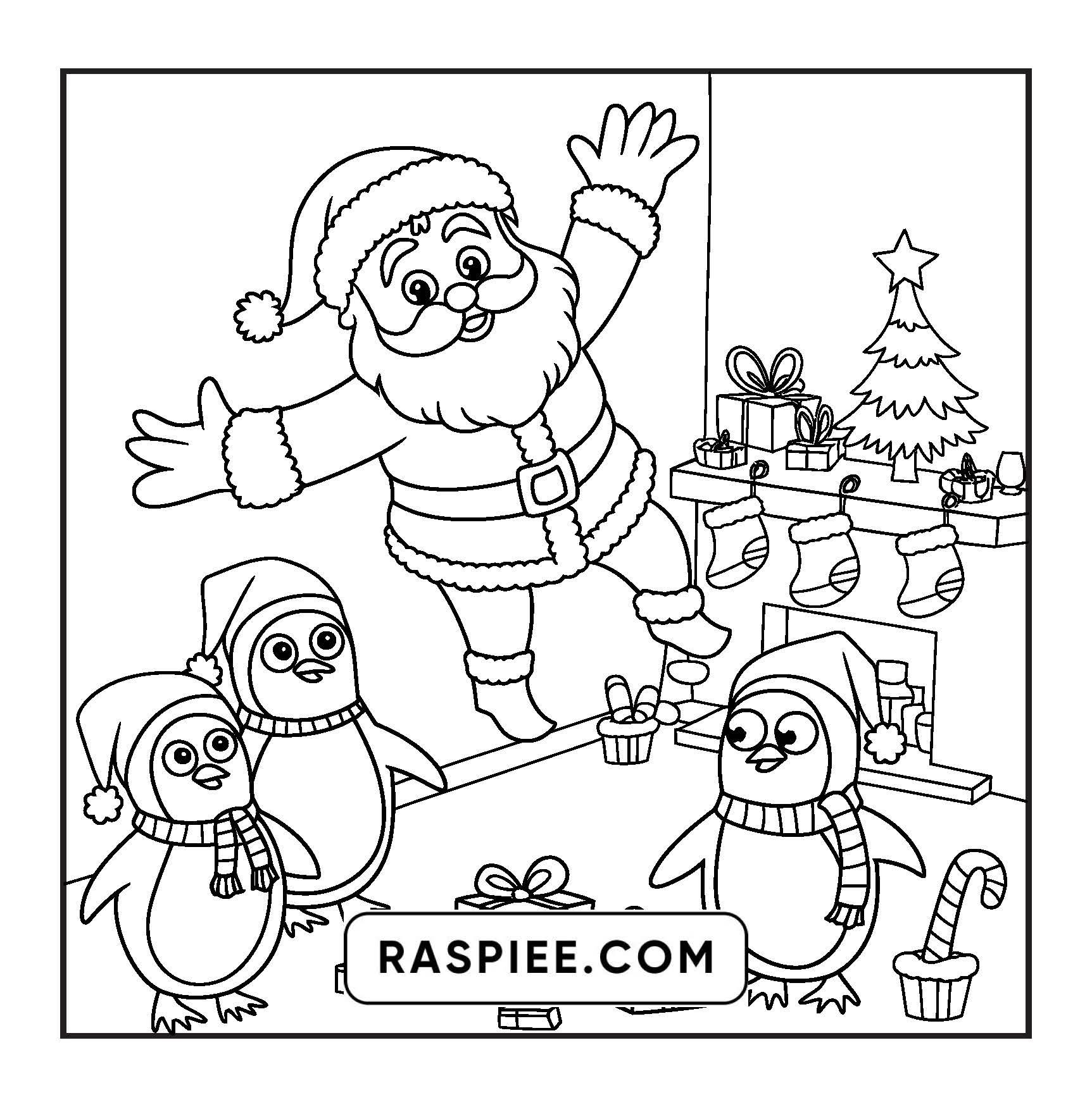 90 Bold and Easy Merry Christmas Coloring Pages